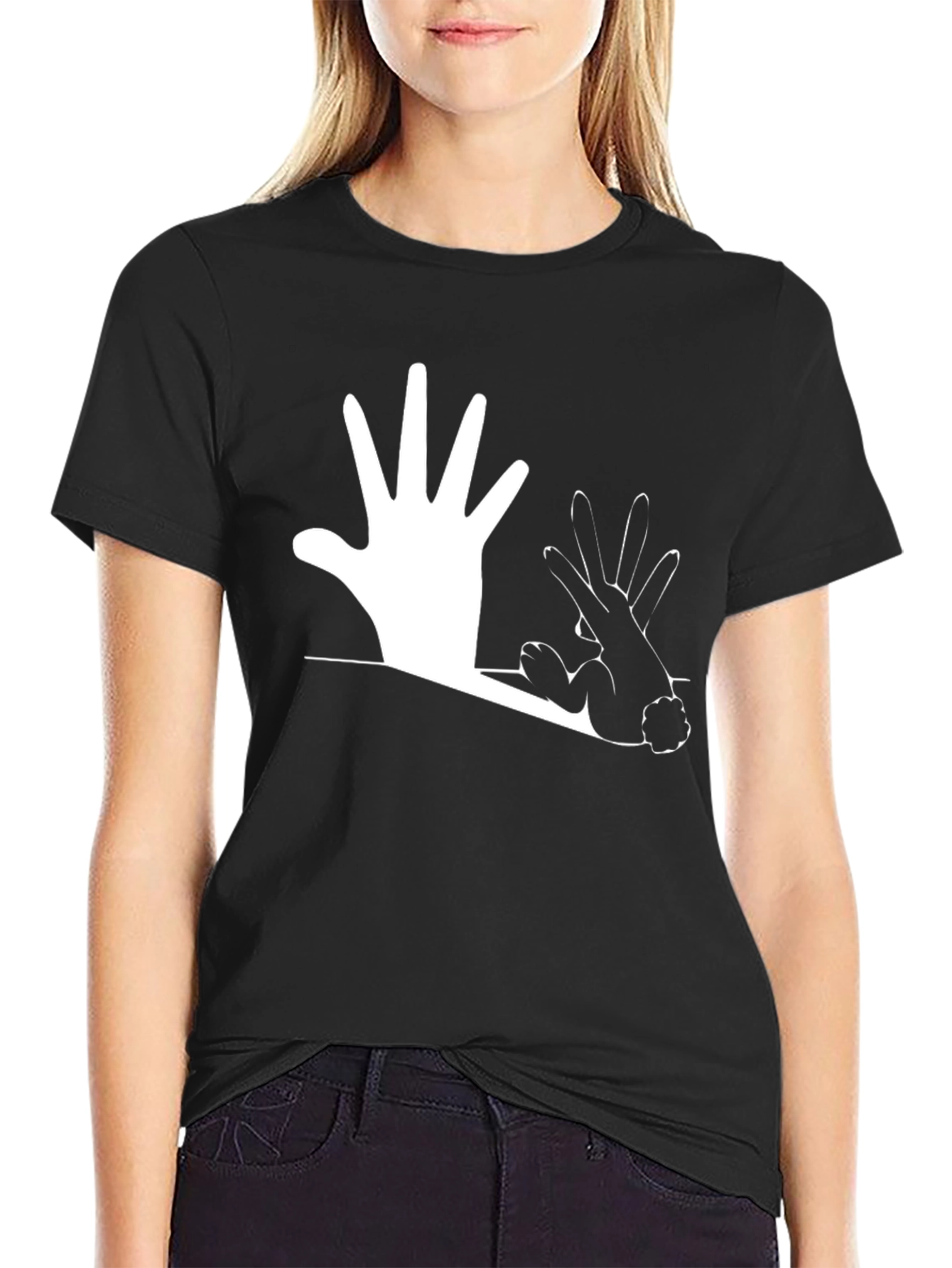 Hand Shadow Rabbit T-Shirt