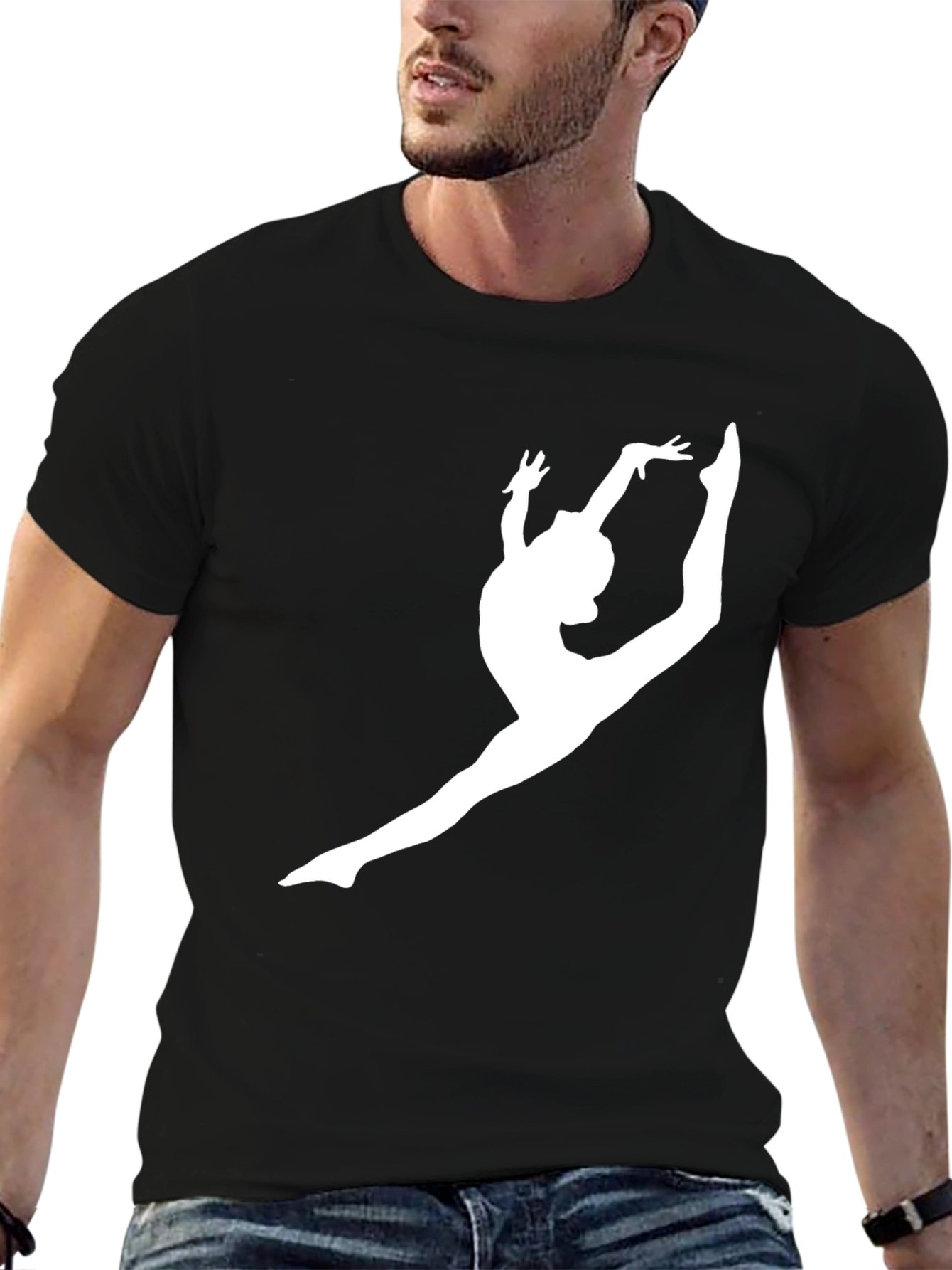 Gymnastics Silhouette Black Tee