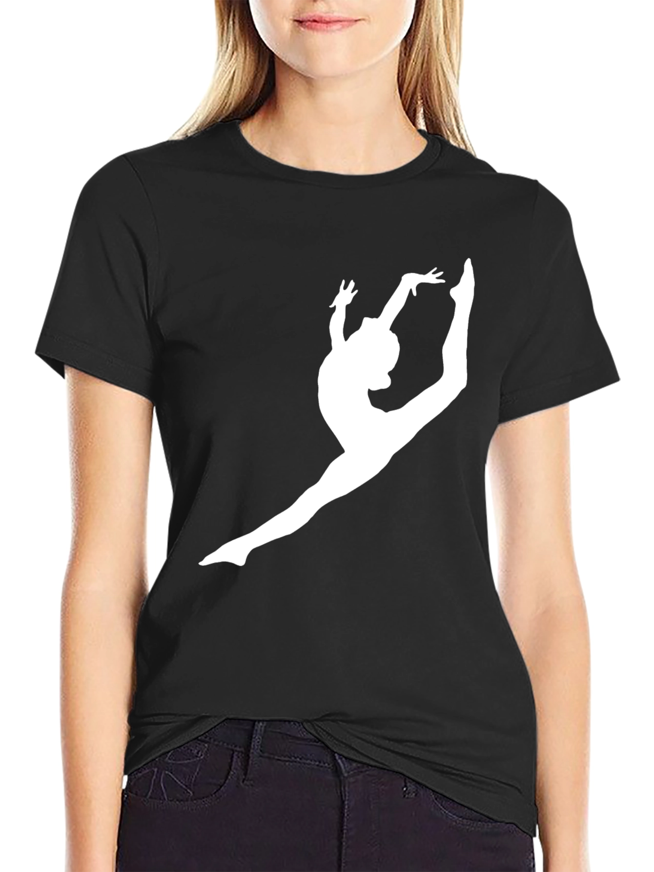Gymnastics Silhouette Black Tee