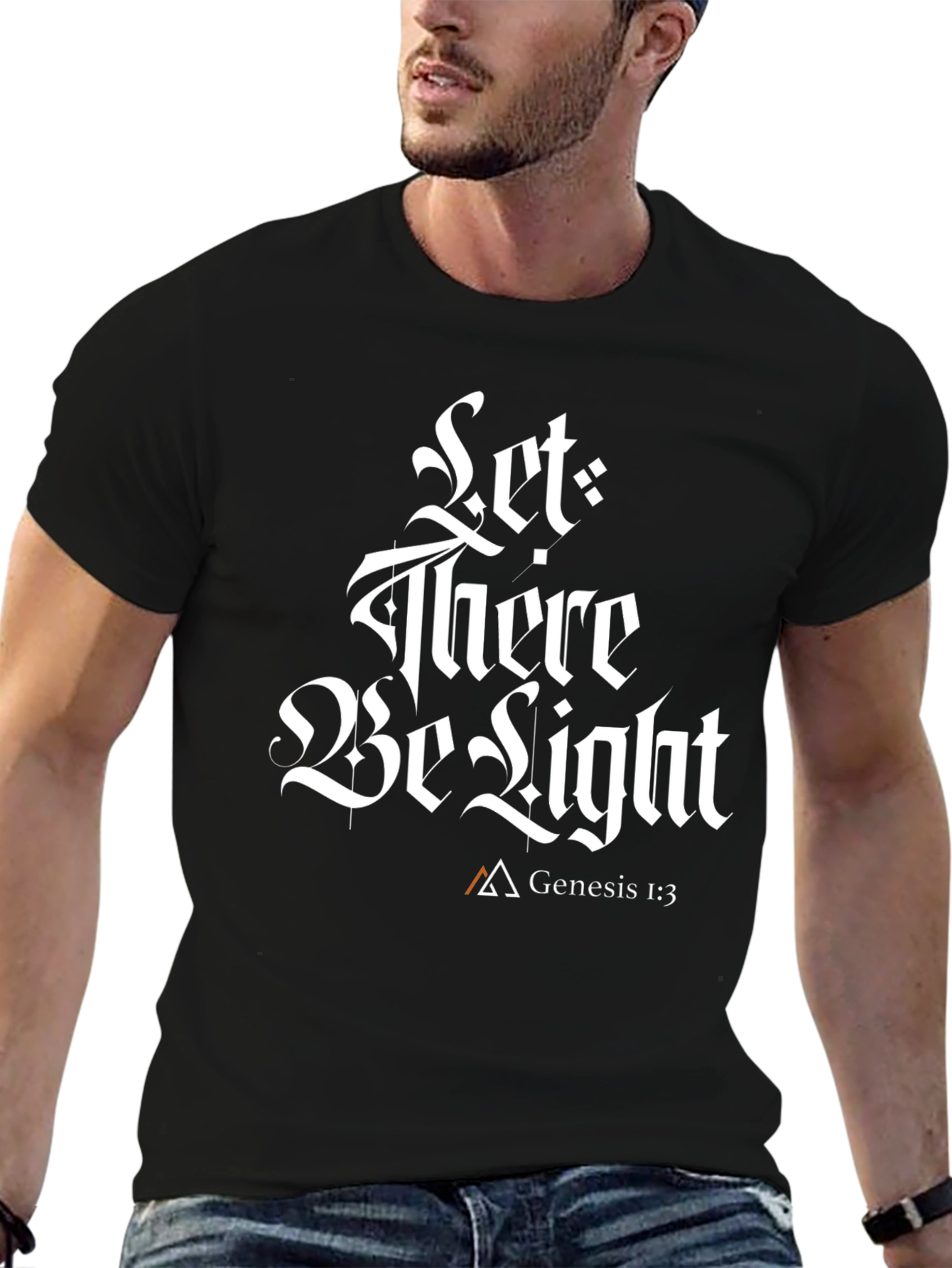 Let There Be Light Graphic Tee - Genesis 1:3