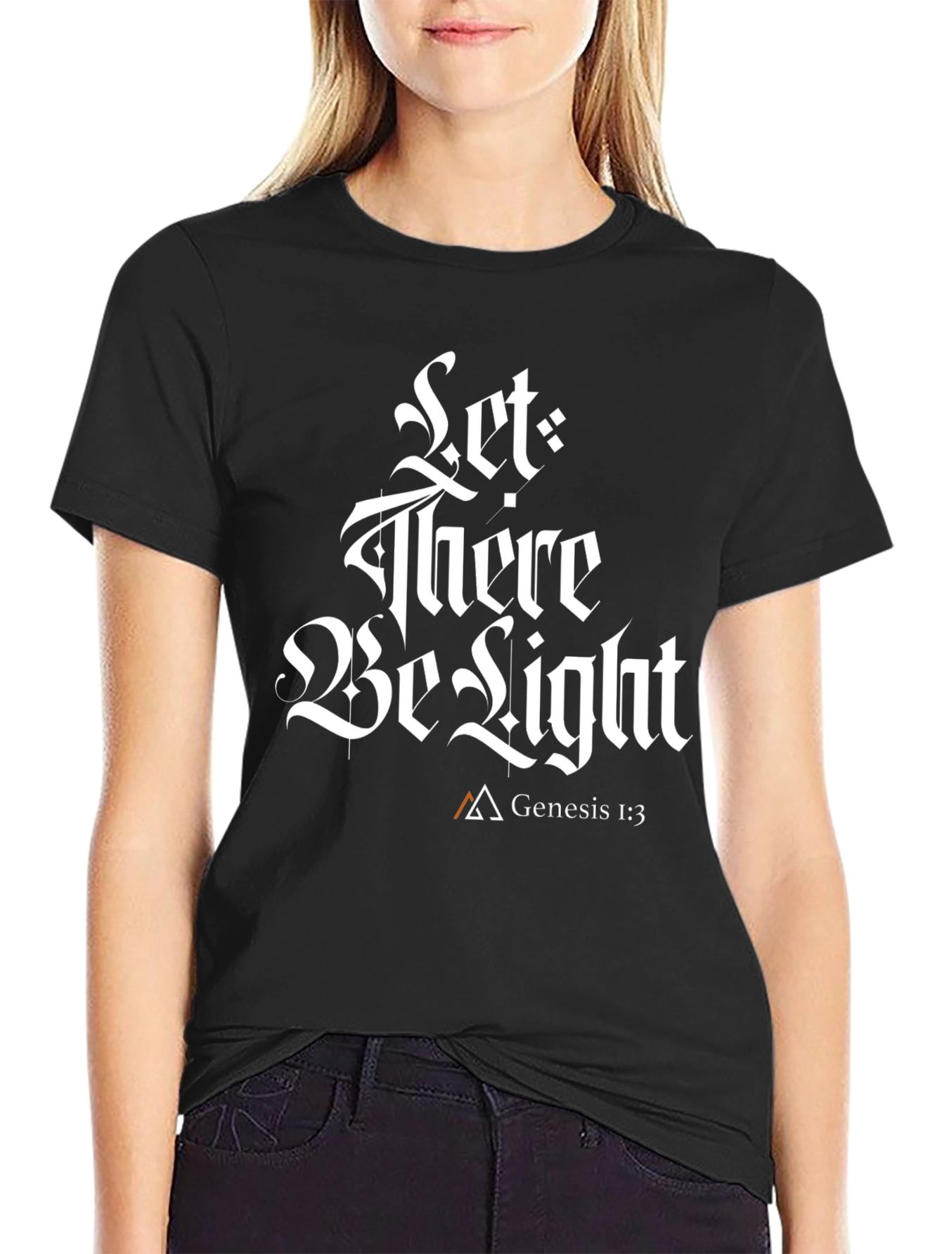 Let There Be Light Graphic Tee - Genesis 1:3