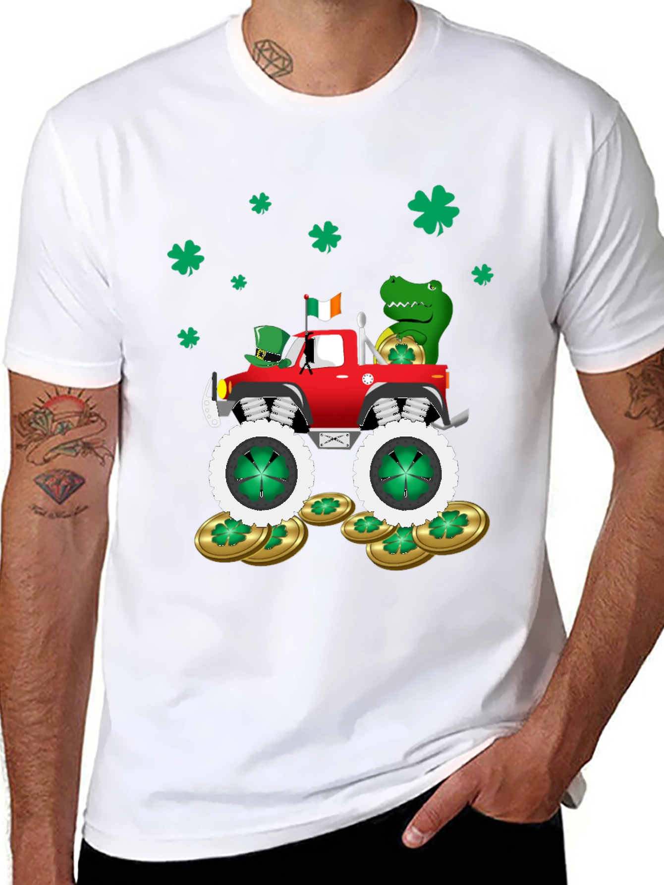 St. Patricks Day Monster Truck T-Shirt