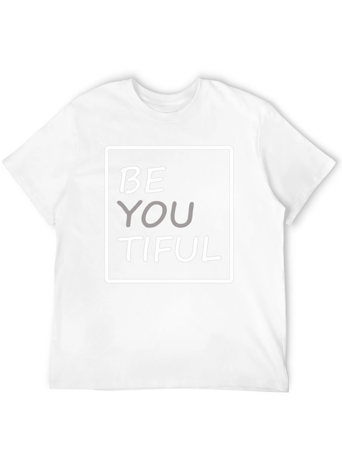Be You Tiful Graphic Tee - Unisex Black T-Shirt