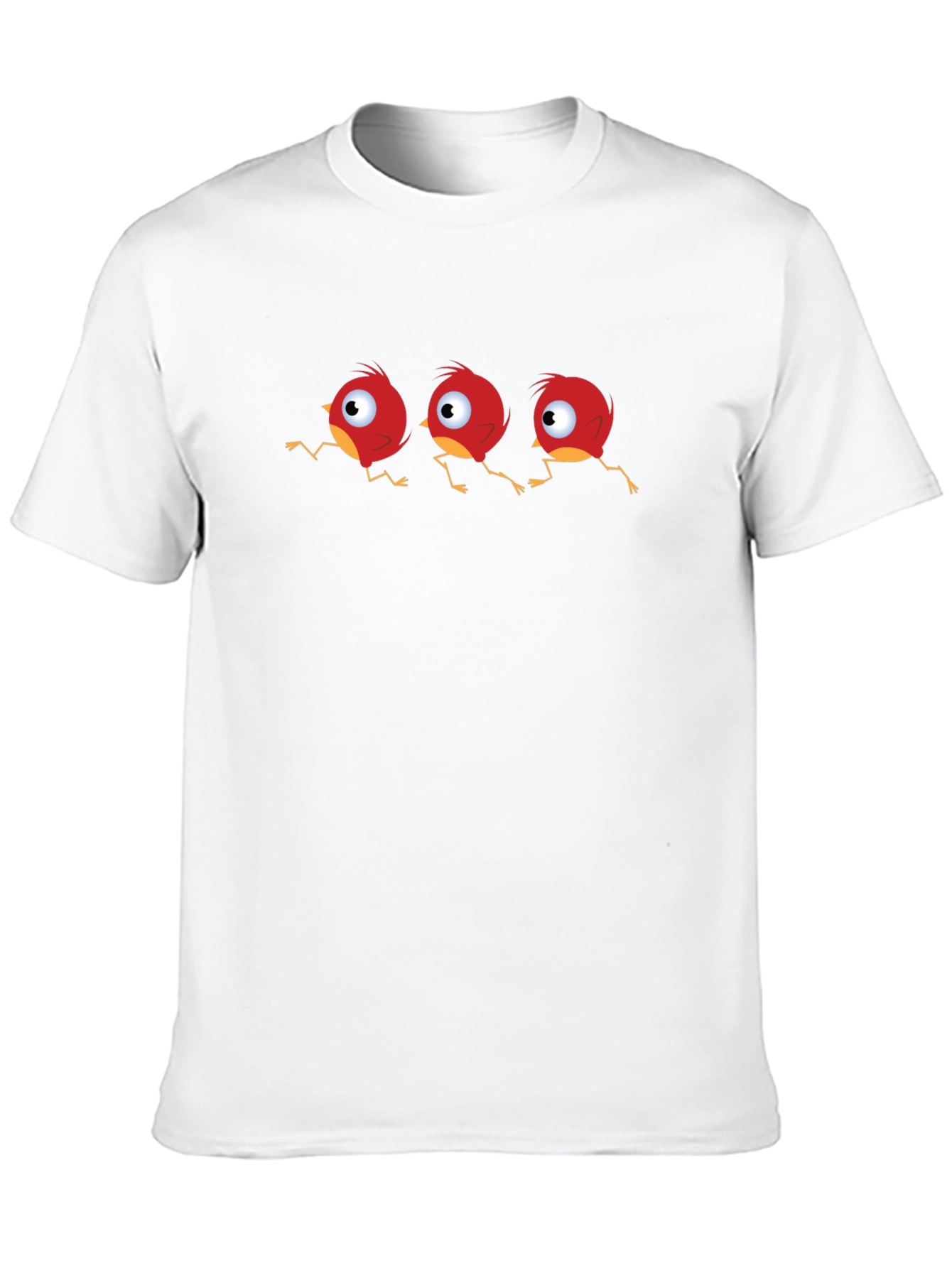 Whimsical Red Bird T-Shirt