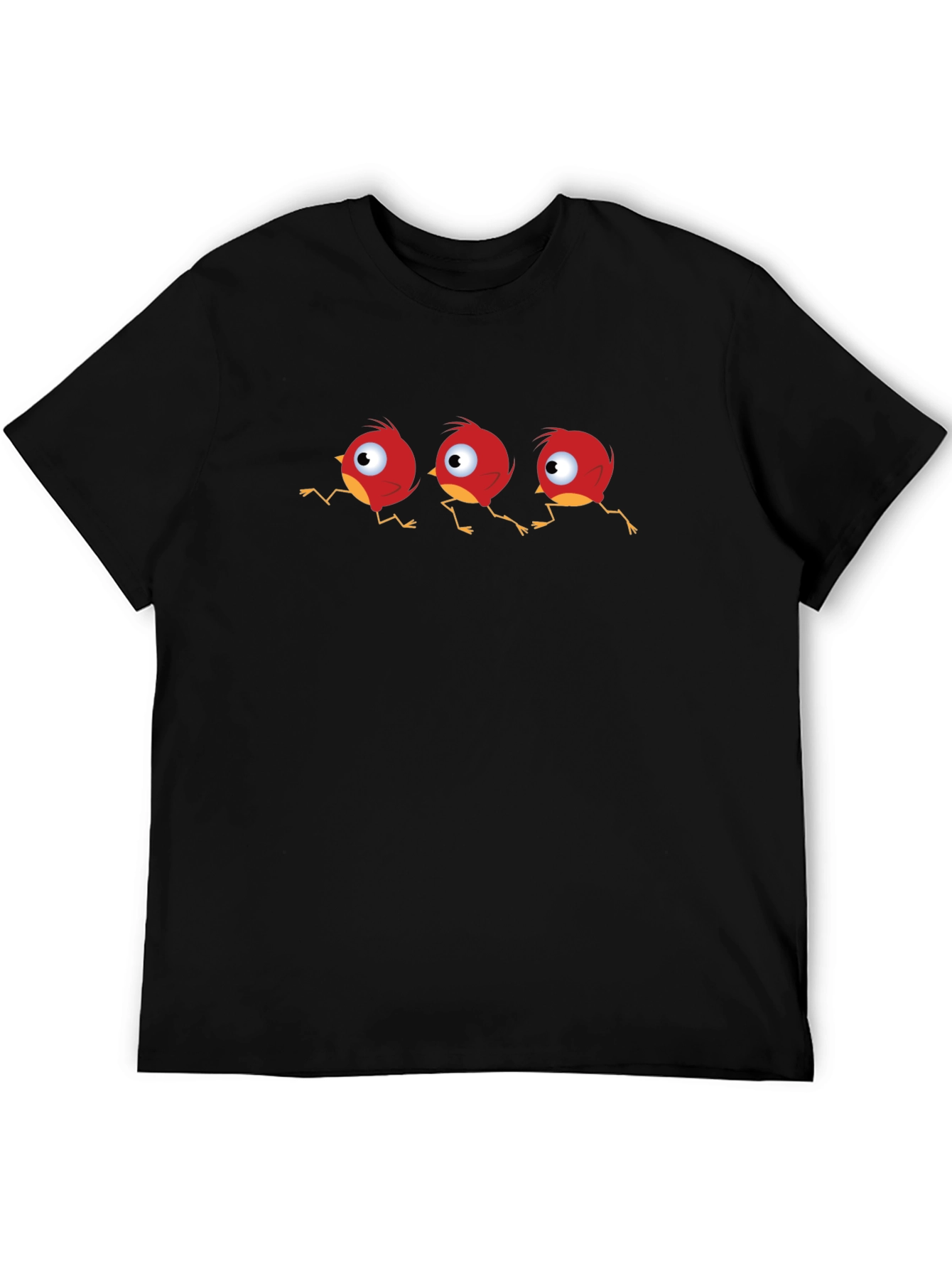 Whimsical Red Bird T-Shirt