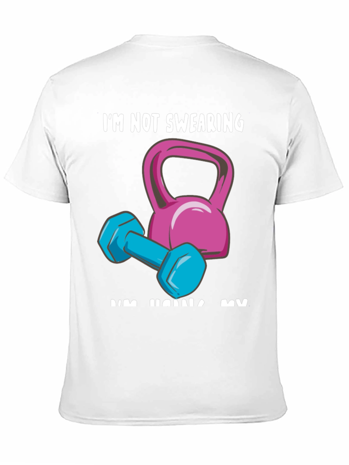 Funny Workout Graphic Tee - Im Not Swearing