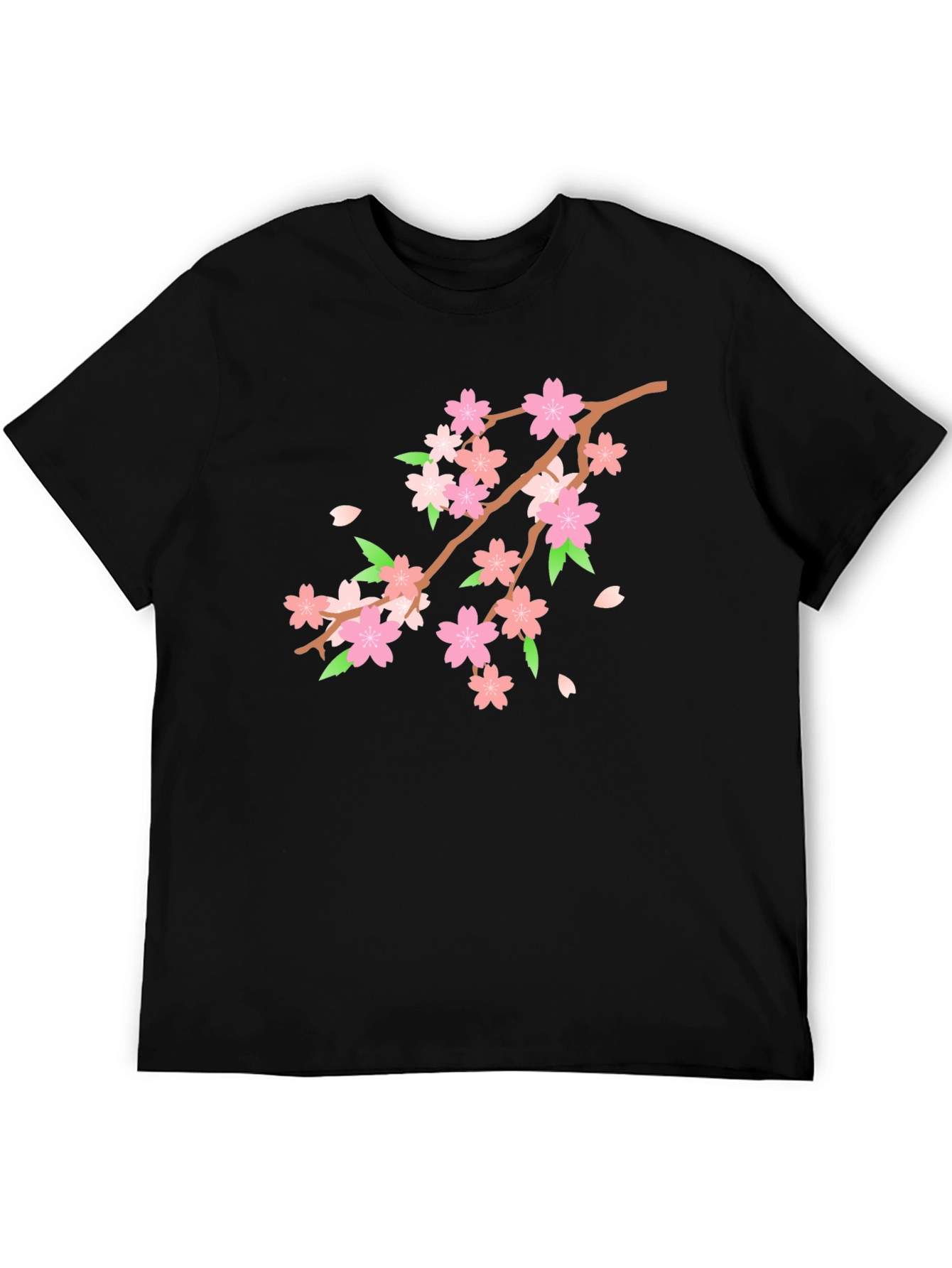 Cherry Blossom T-Shirt - Black Floral Tee