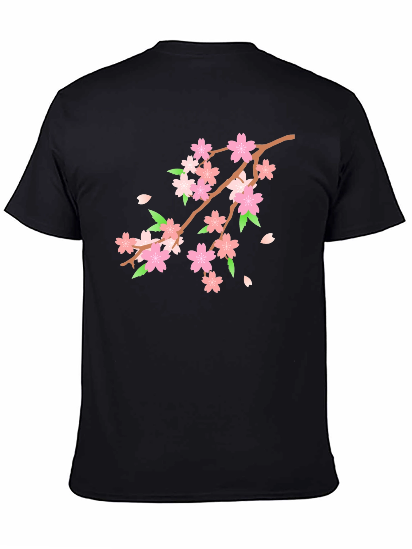 Cherry Blossom T-Shirt - Black Floral Tee