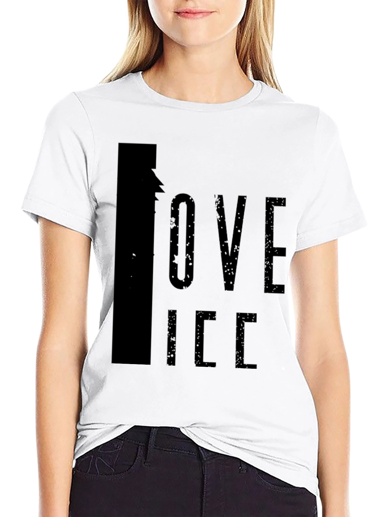 Love Ice Black T-Shirt