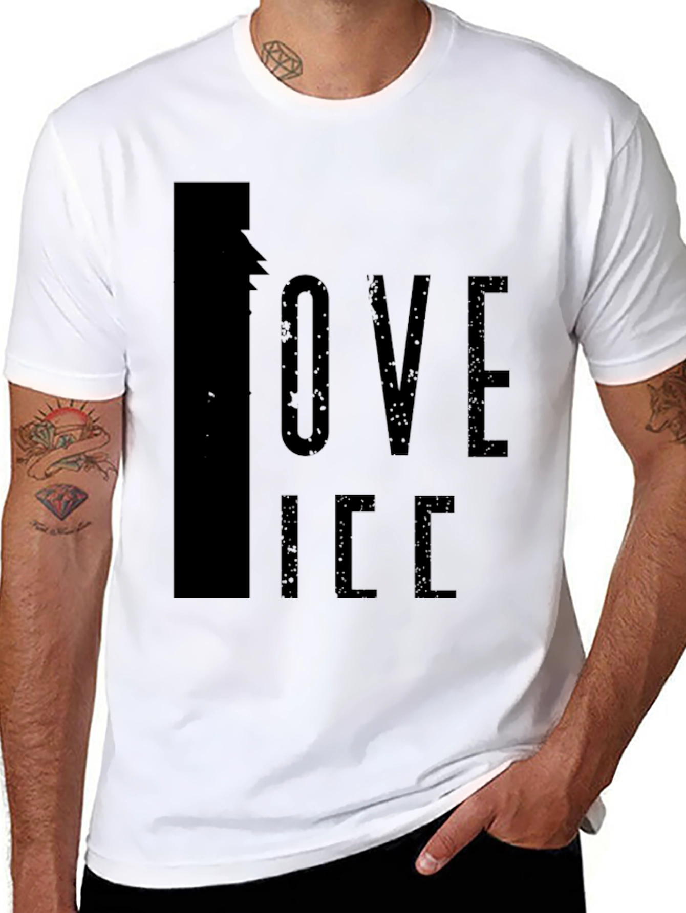 Love Ice Black T-Shirt