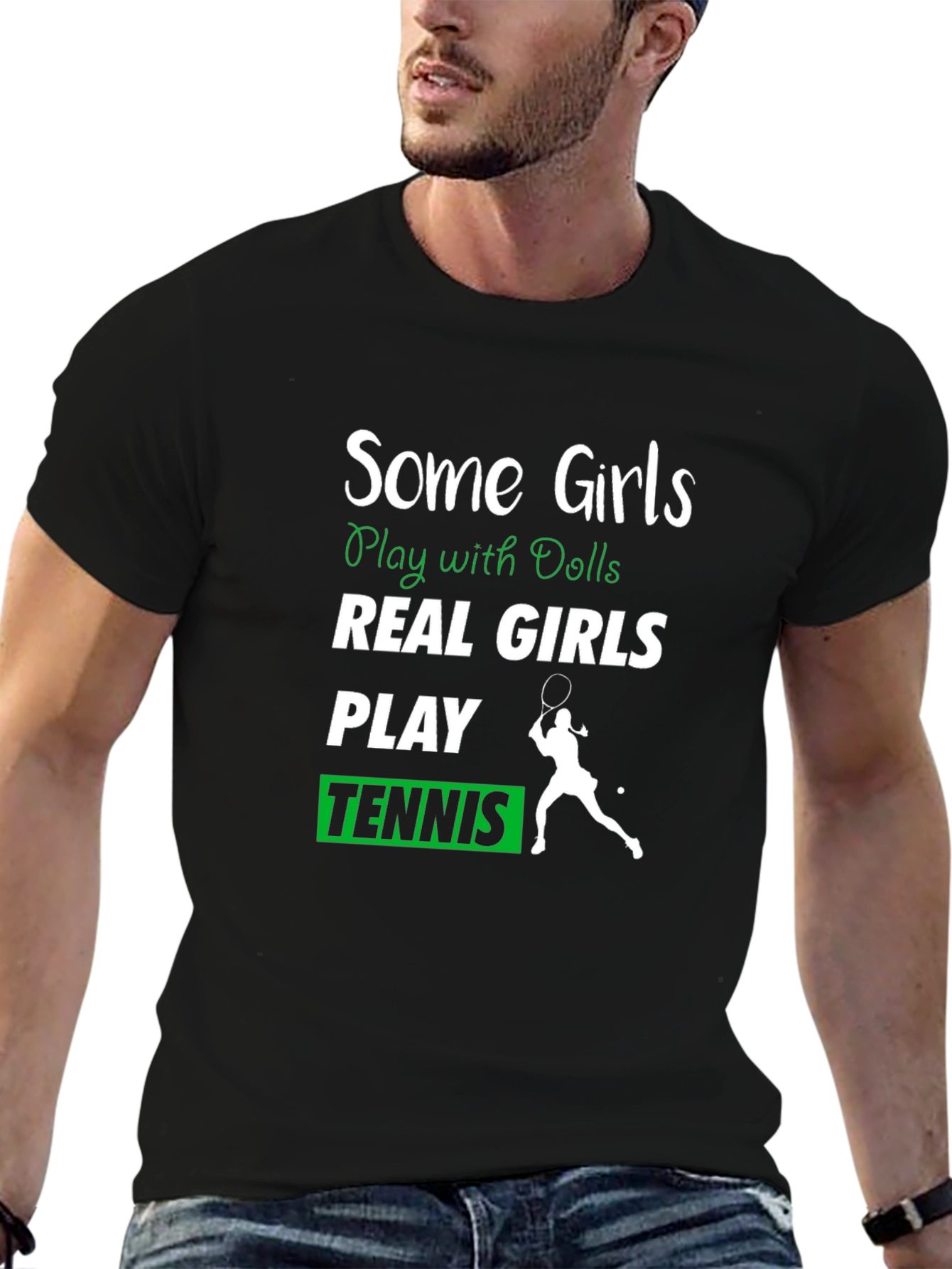 Some Girls Play Tennis Graphic Tee