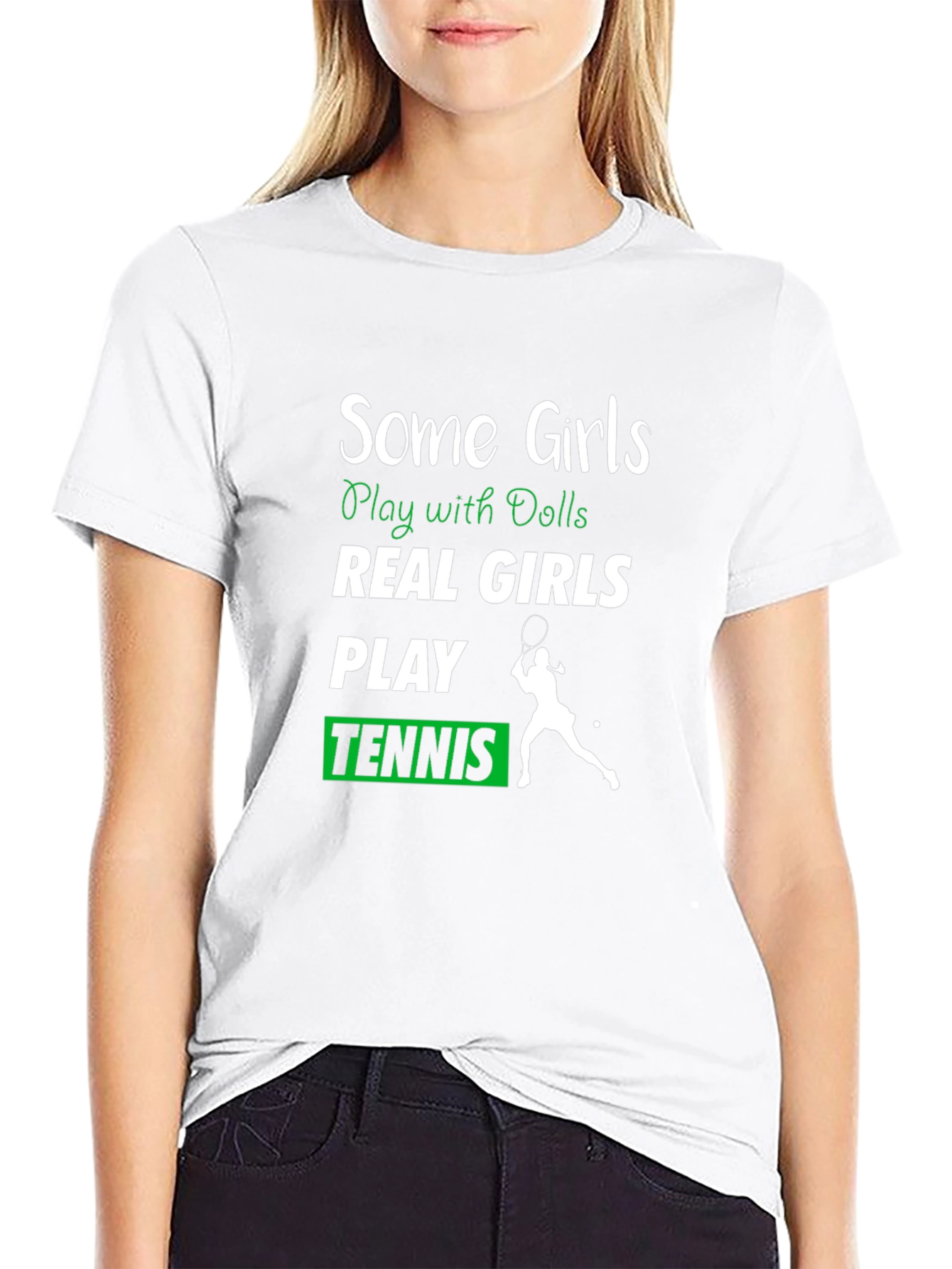 Some Girls Play Tennis Graphic Tee