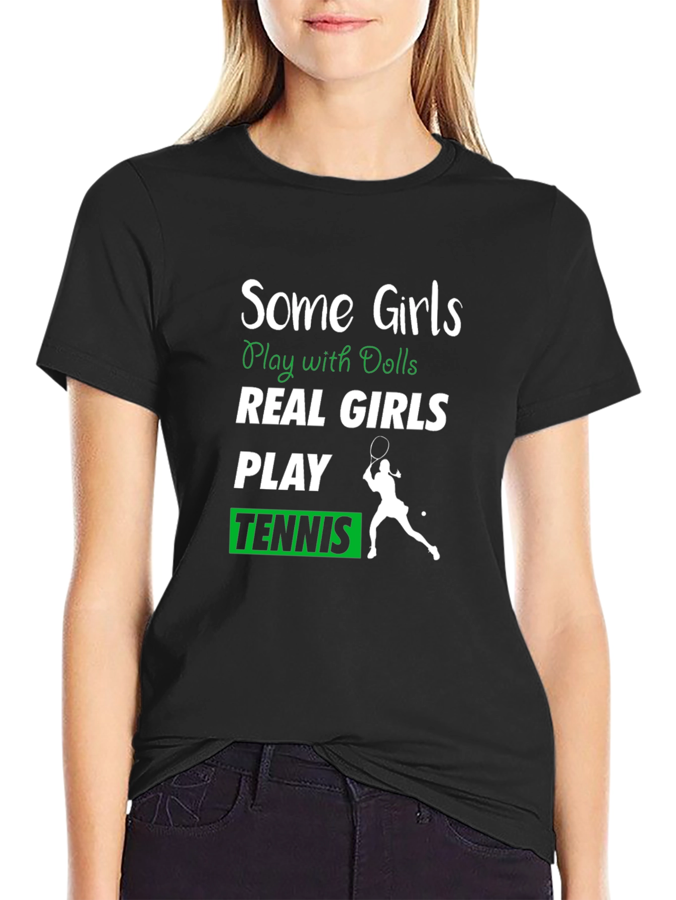 Some Girls Play Tennis Graphic Tee