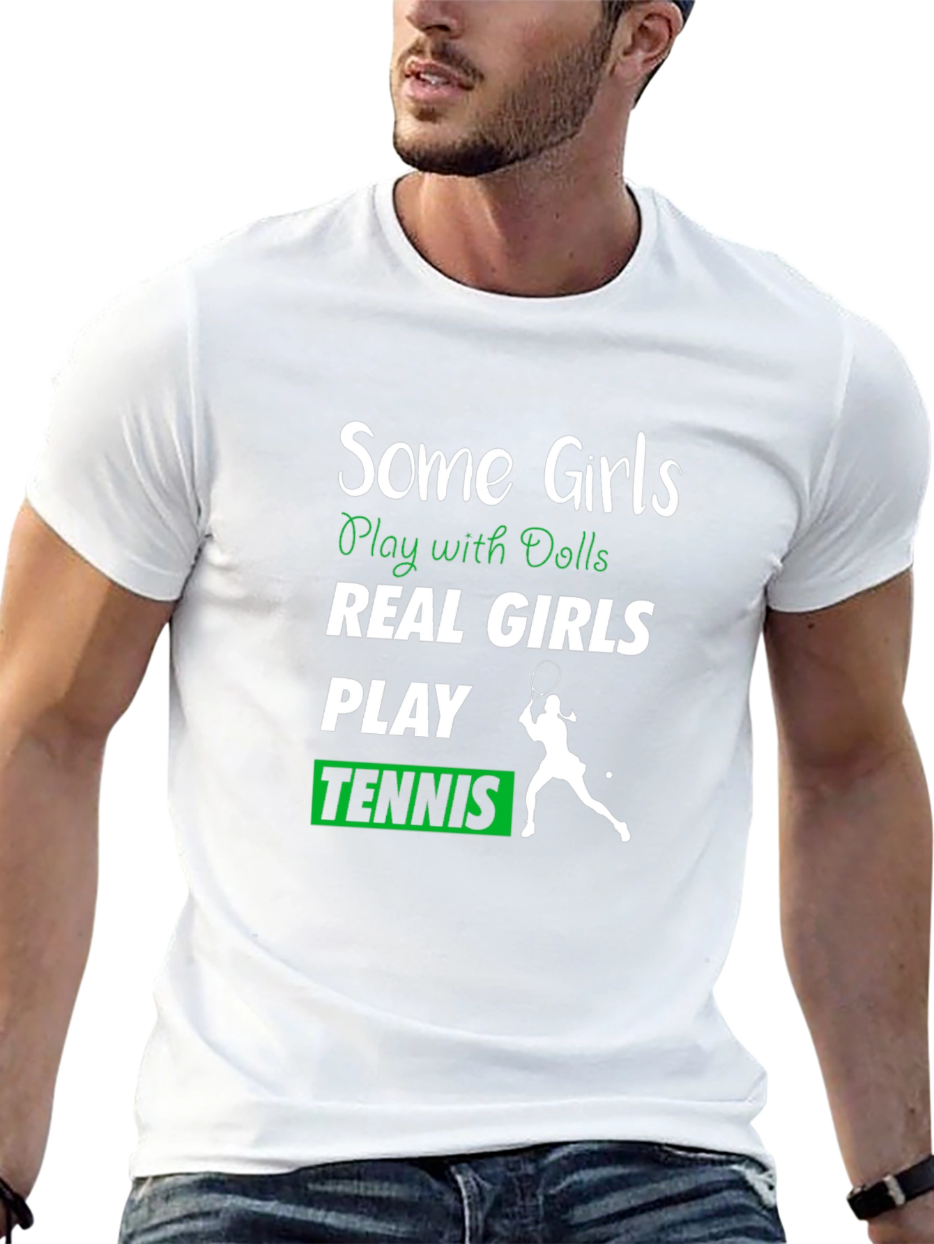 Some Girls Play Tennis Graphic Tee