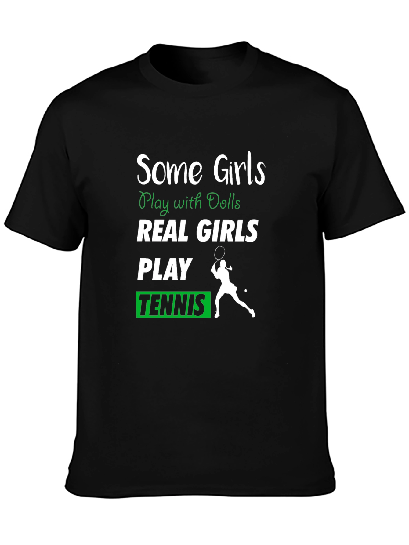 Some Girls Play Tennis Graphic Tee