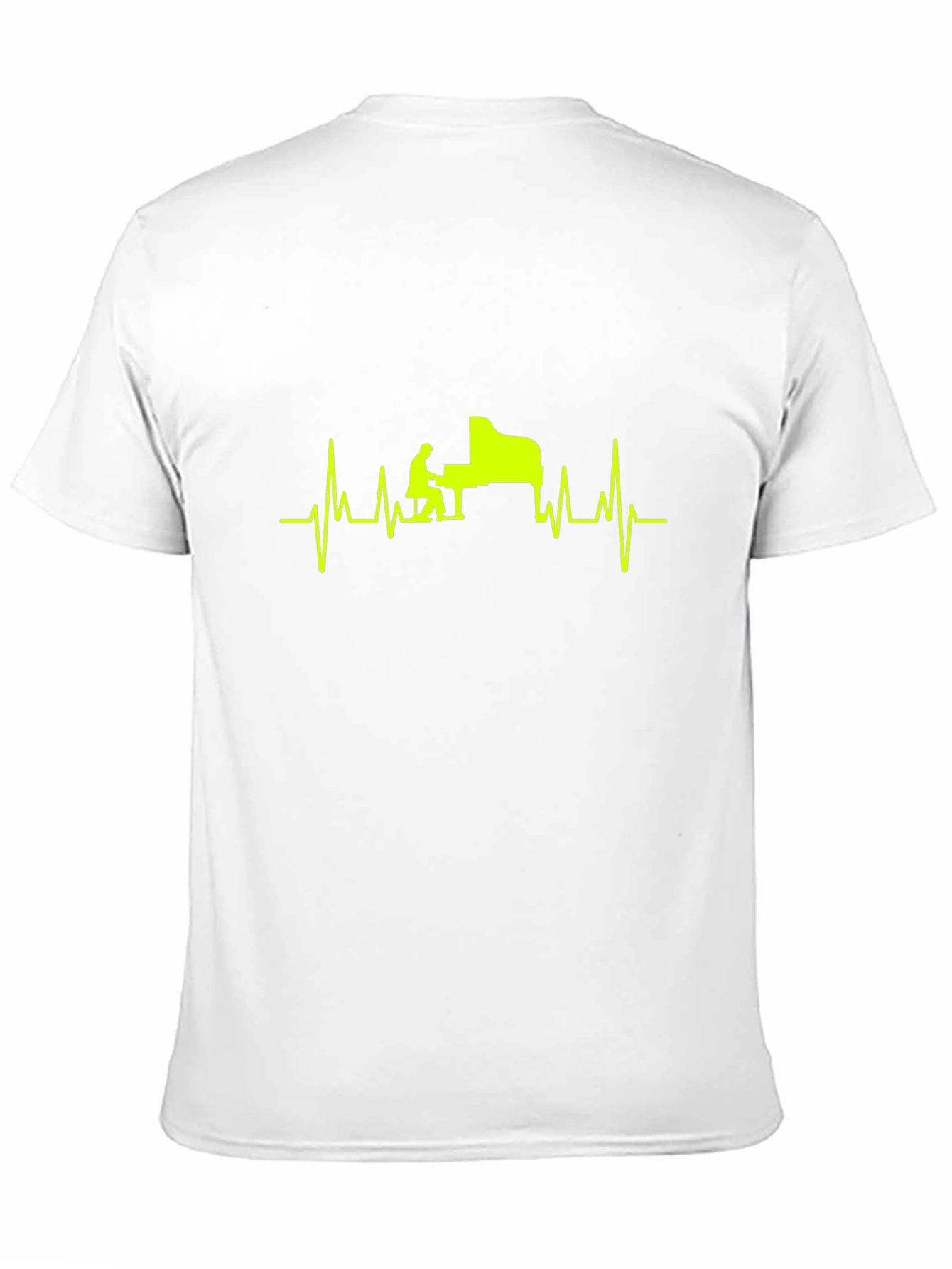 Piano Heartbeat T-Shirt - Musician Style