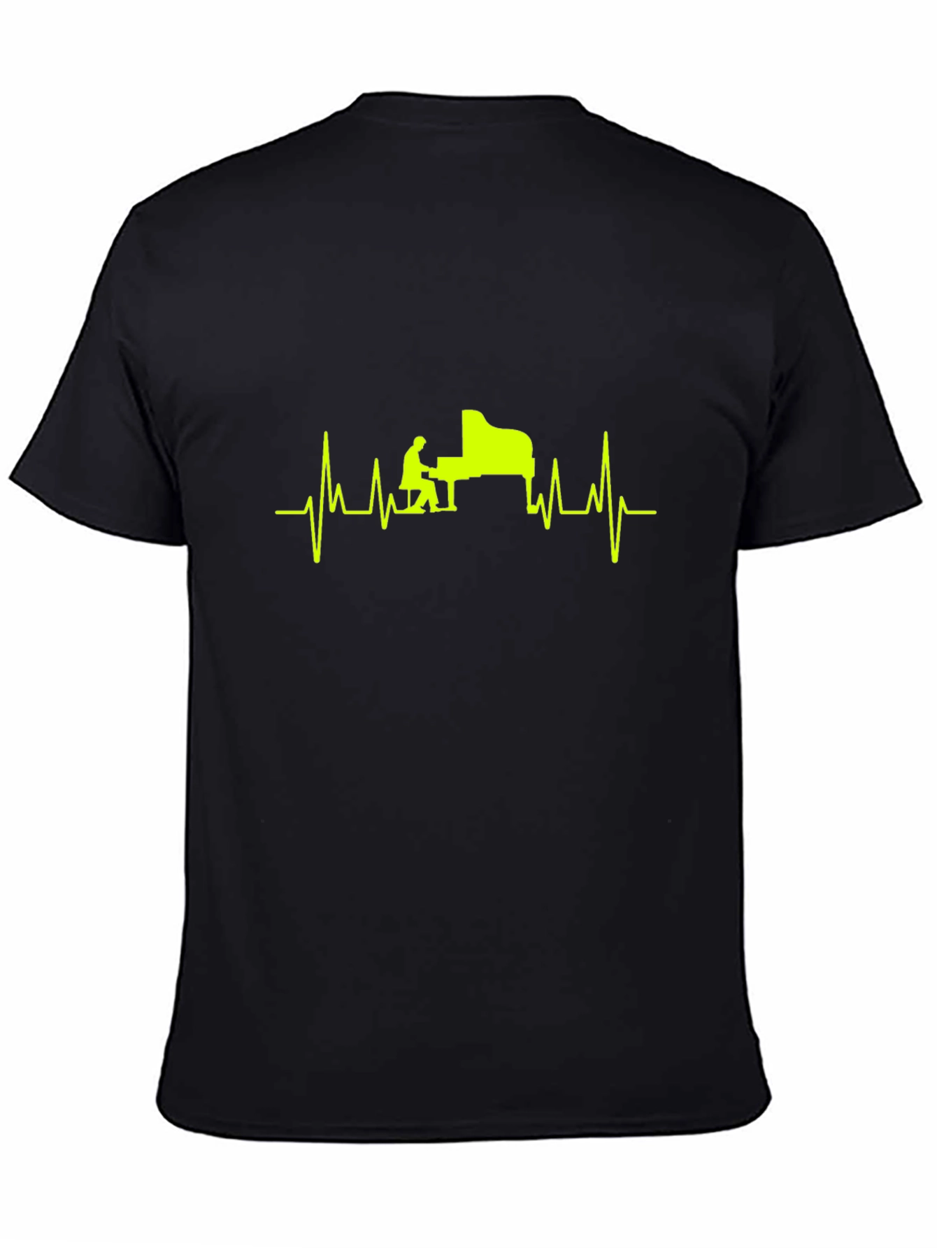 Piano Heartbeat T-Shirt - Musician Style