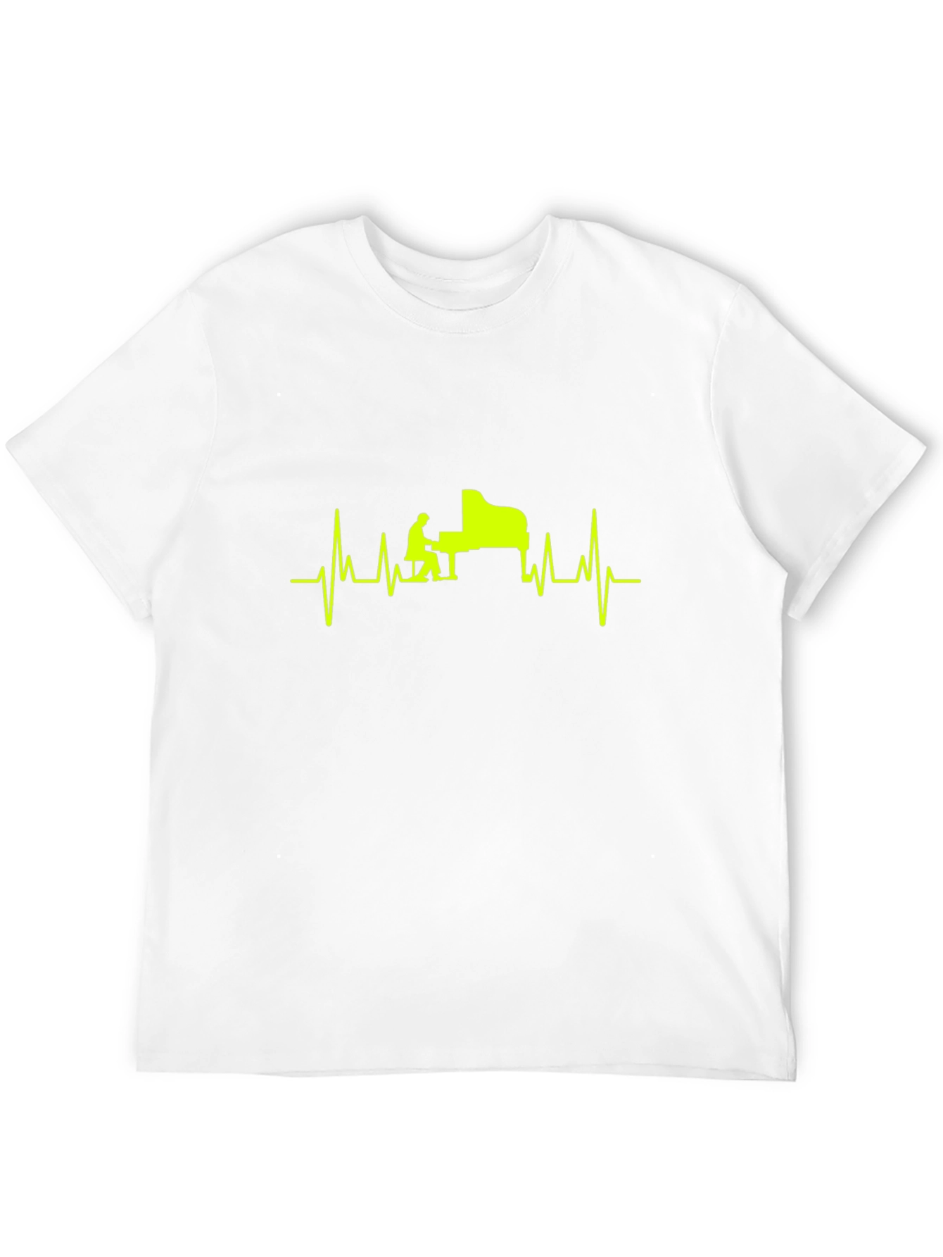 Piano Heartbeat T-Shirt - Musician Style
