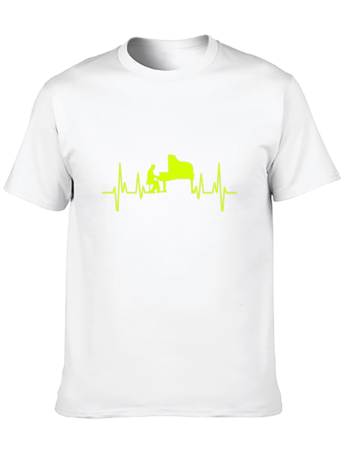 Piano Heartbeat T-Shirt - Musician Style