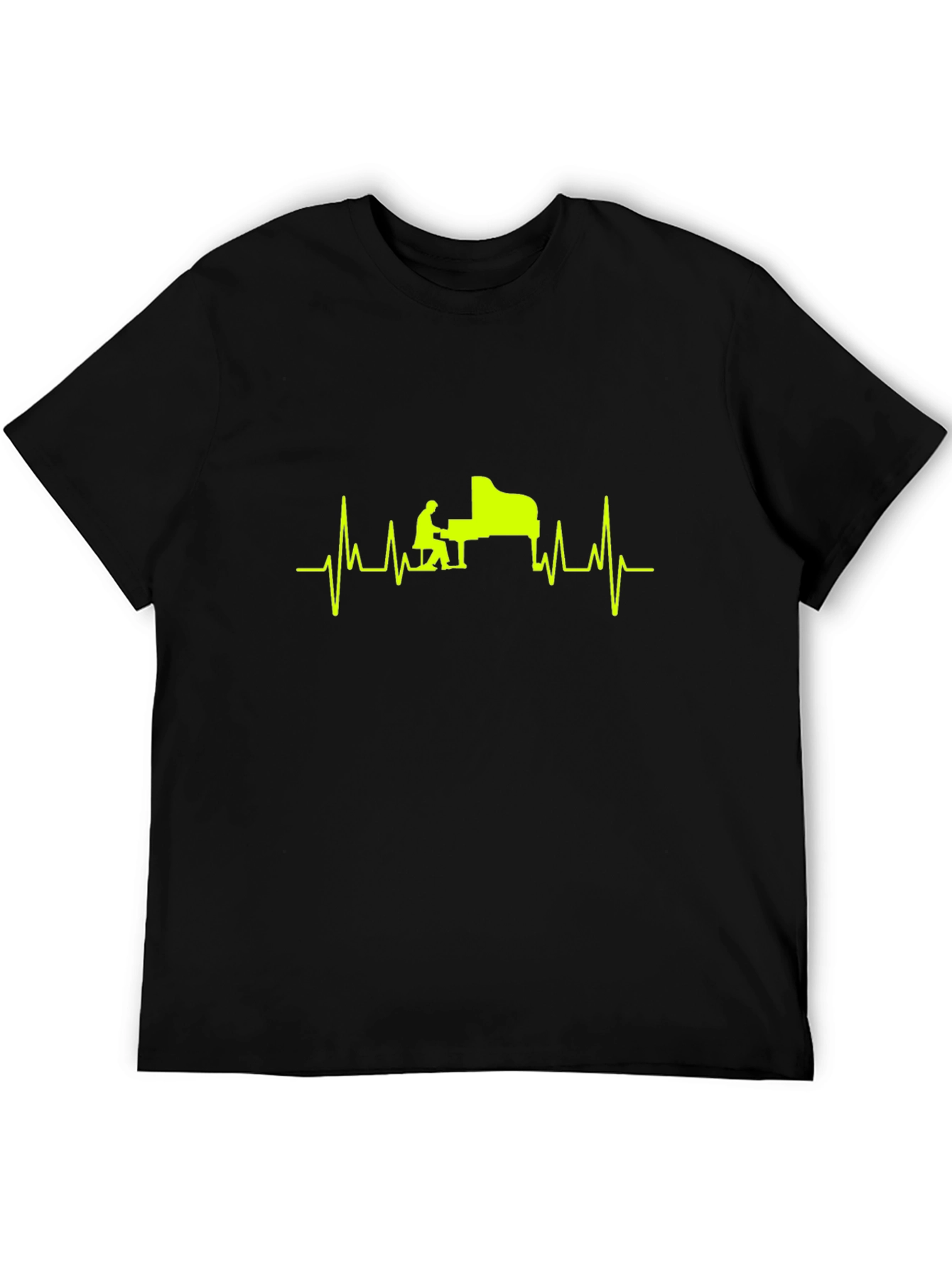 Piano Heartbeat T-Shirt - Musician Style