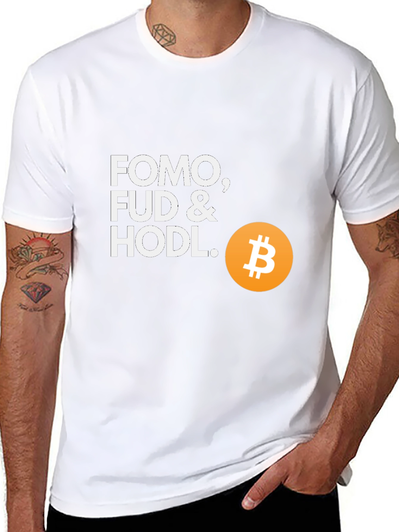 FOMO FUD & HODL Bitcoin T-Shirt
