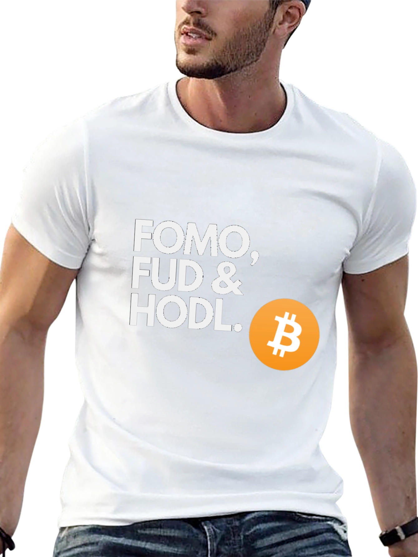 FOMO FUD & HODL Bitcoin T-Shirt