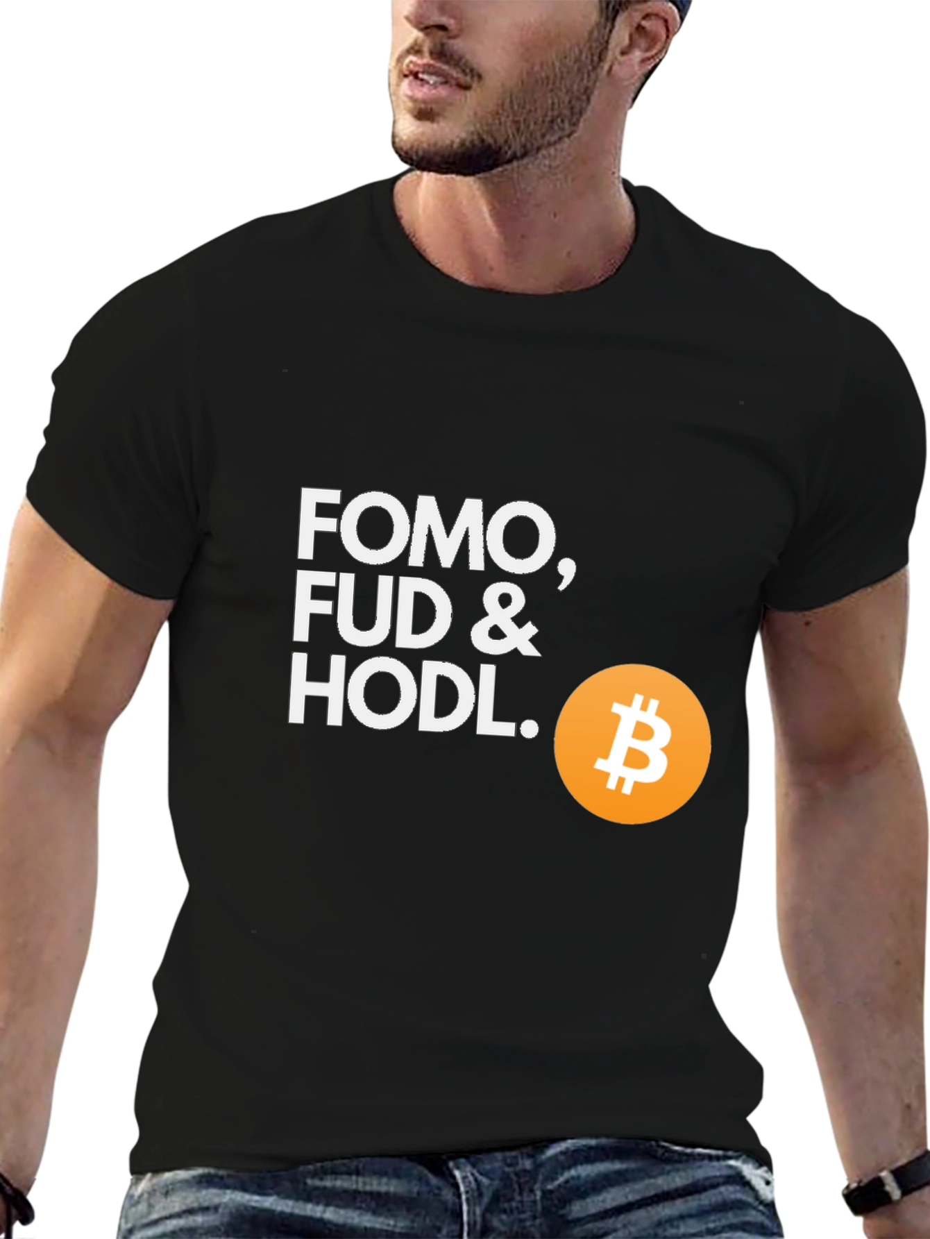FOMO FUD & HODL Bitcoin T-Shirt