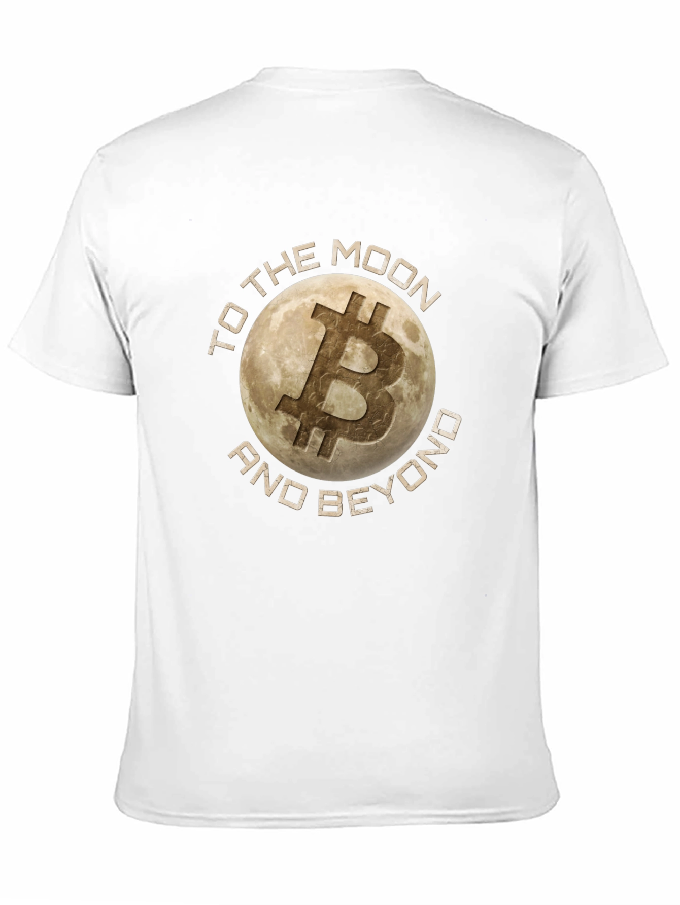 Bitcoin To the Moon and Beyond Black T-Shirt
