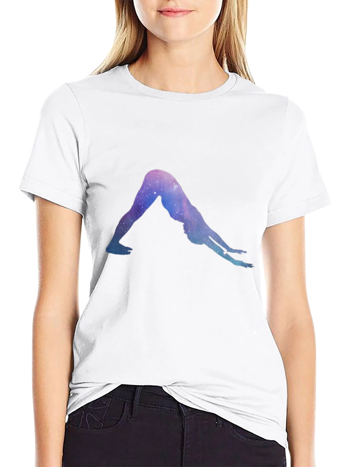 Yoga Galaxy Black T-Shirt