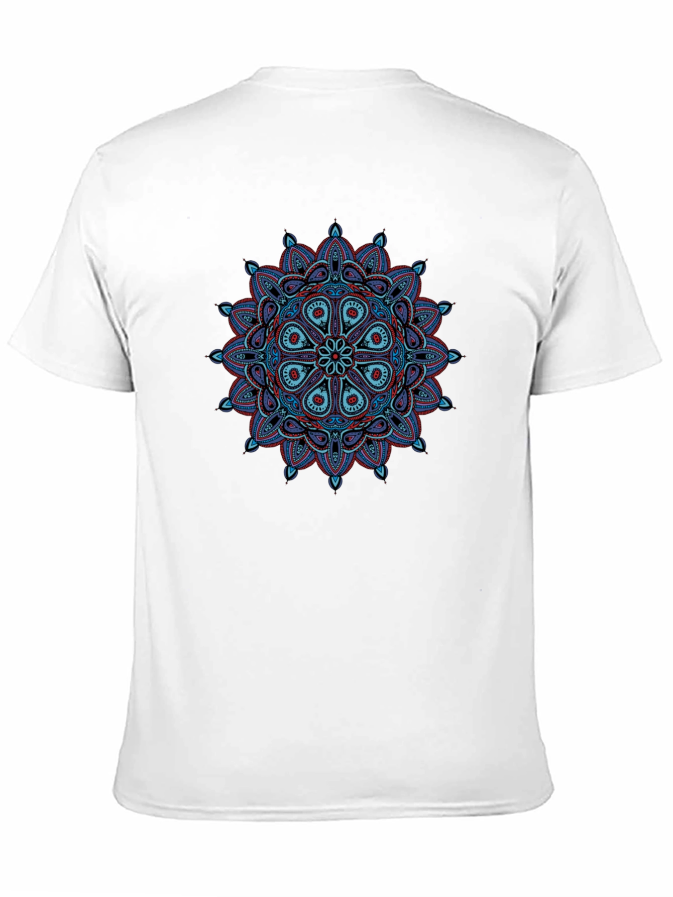 Mandala Graphic Tee - Black Cotton T-Shirt