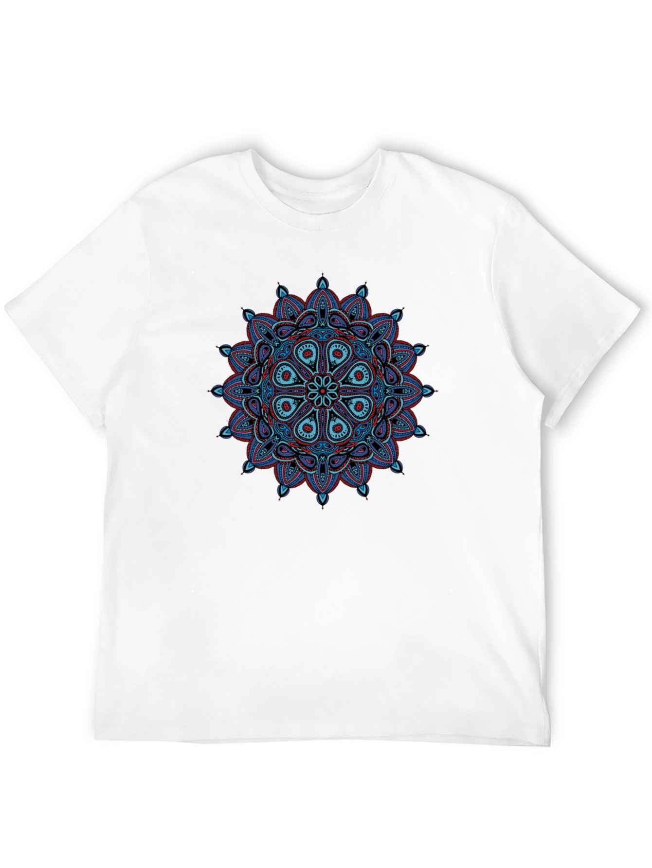 Mandala Graphic Tee - Black Cotton T-Shirt