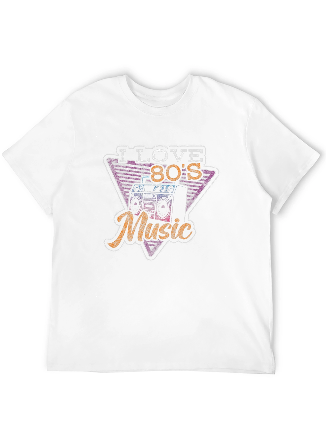 I Love 80s Music Black T-Shirt