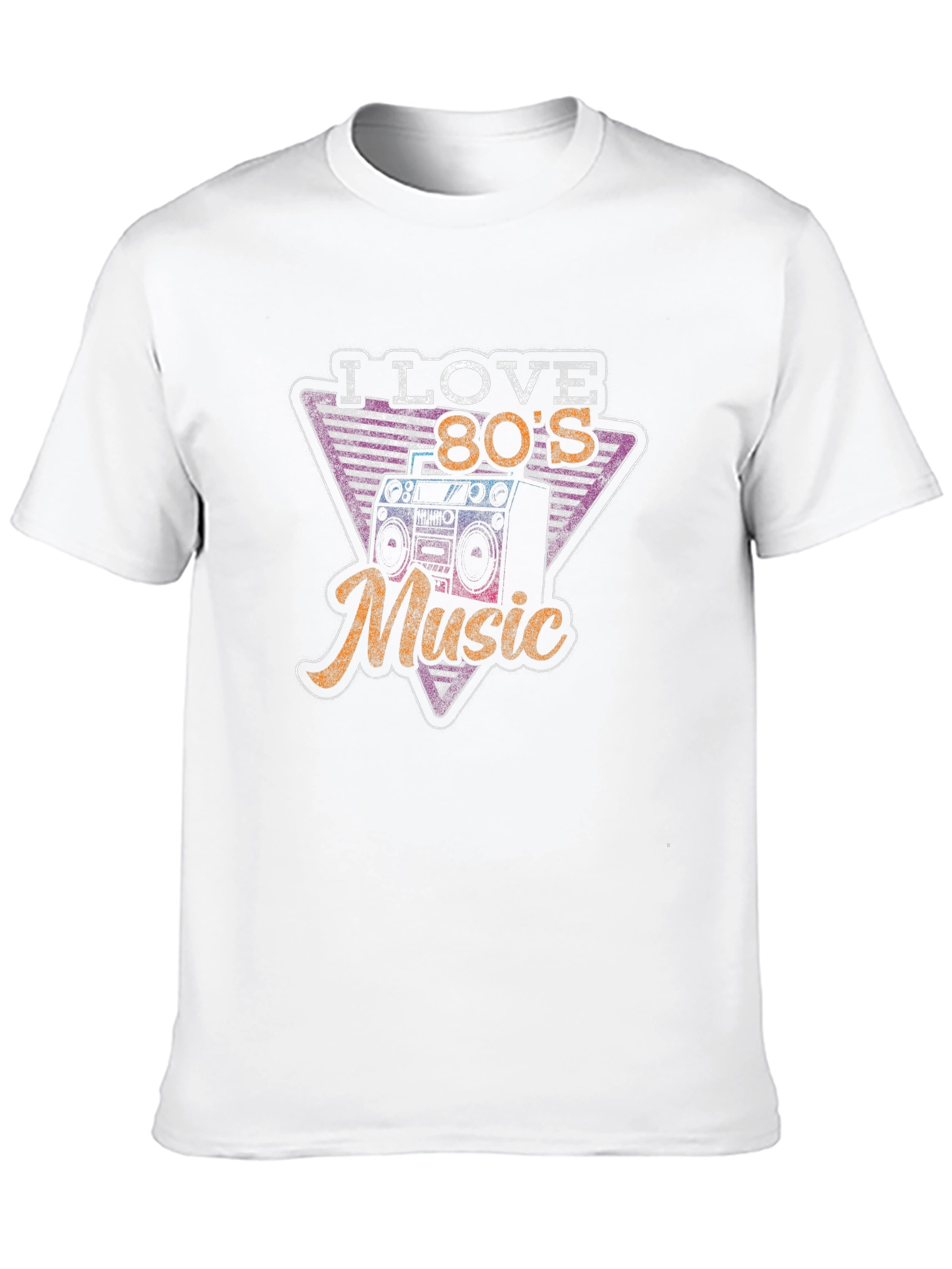 I Love 80s Music Black T-Shirt