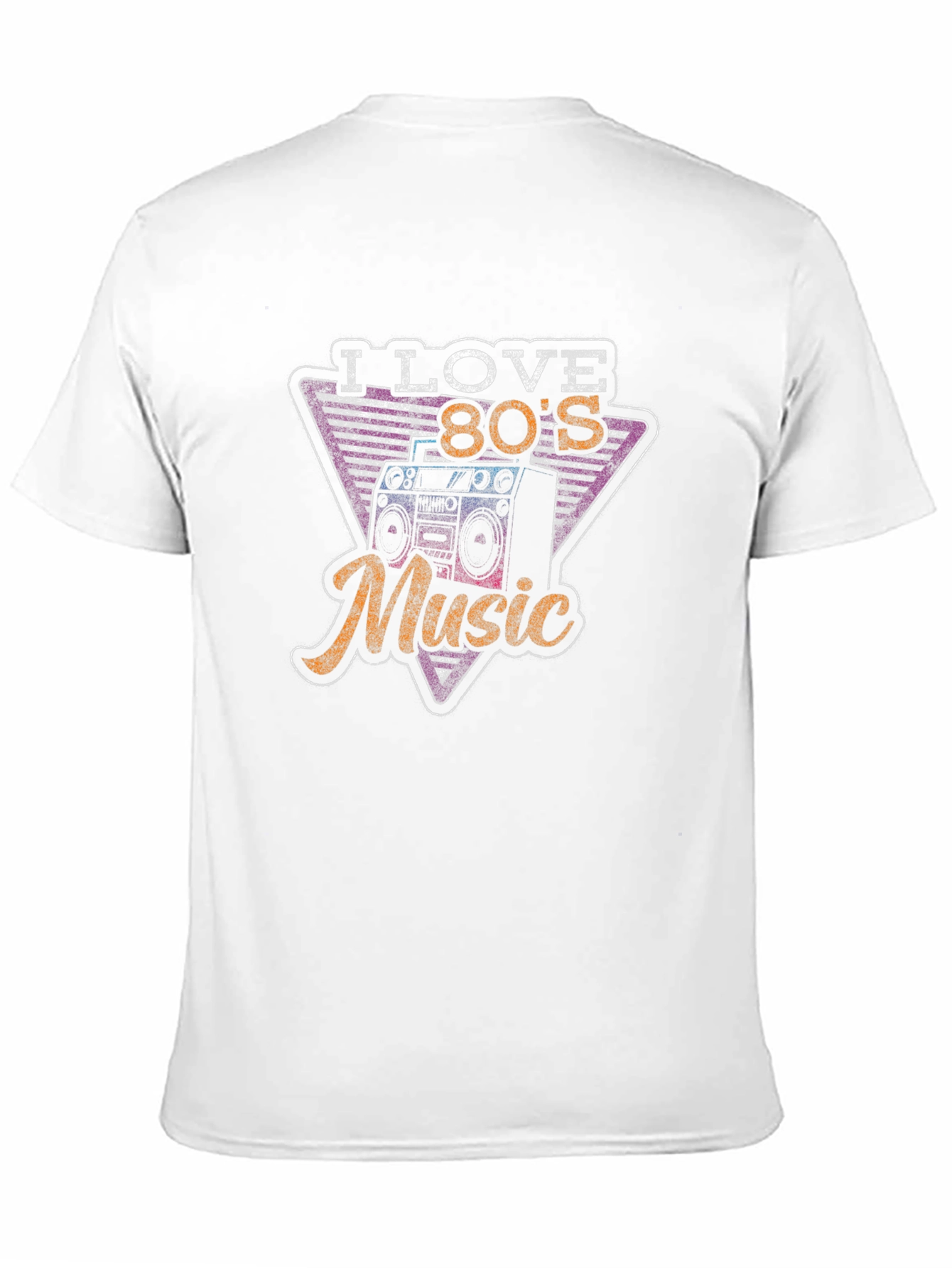 I Love 80s Music Black T-Shirt