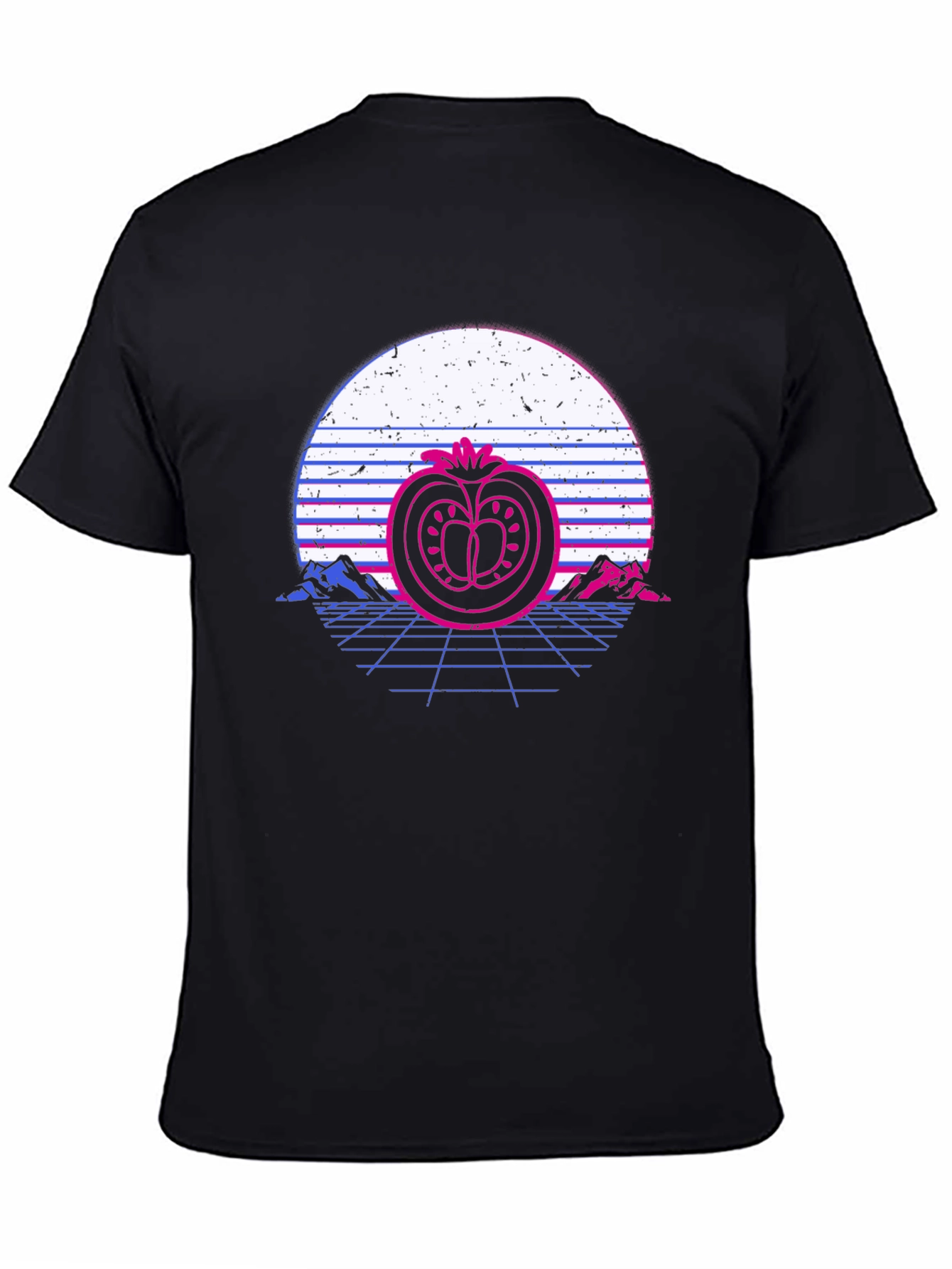 Retro Tomato Sunset T-Shirt - Stylish Graphic Tee