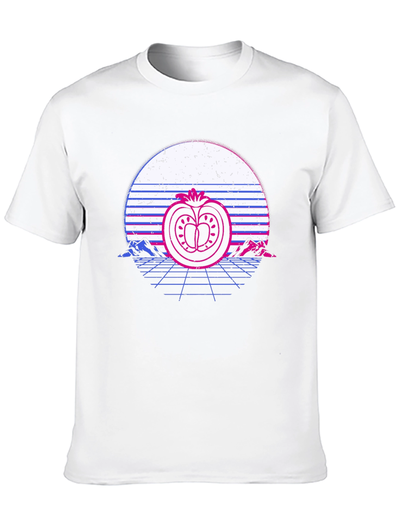 Retro Tomato Sunset T-Shirt - Stylish Graphic Tee