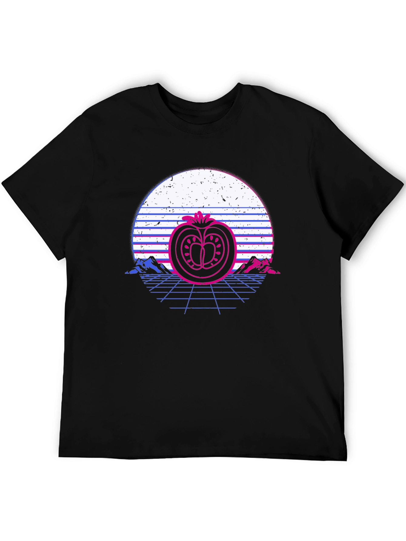 Retro Tomato Sunset T-Shirt - Stylish Graphic Tee