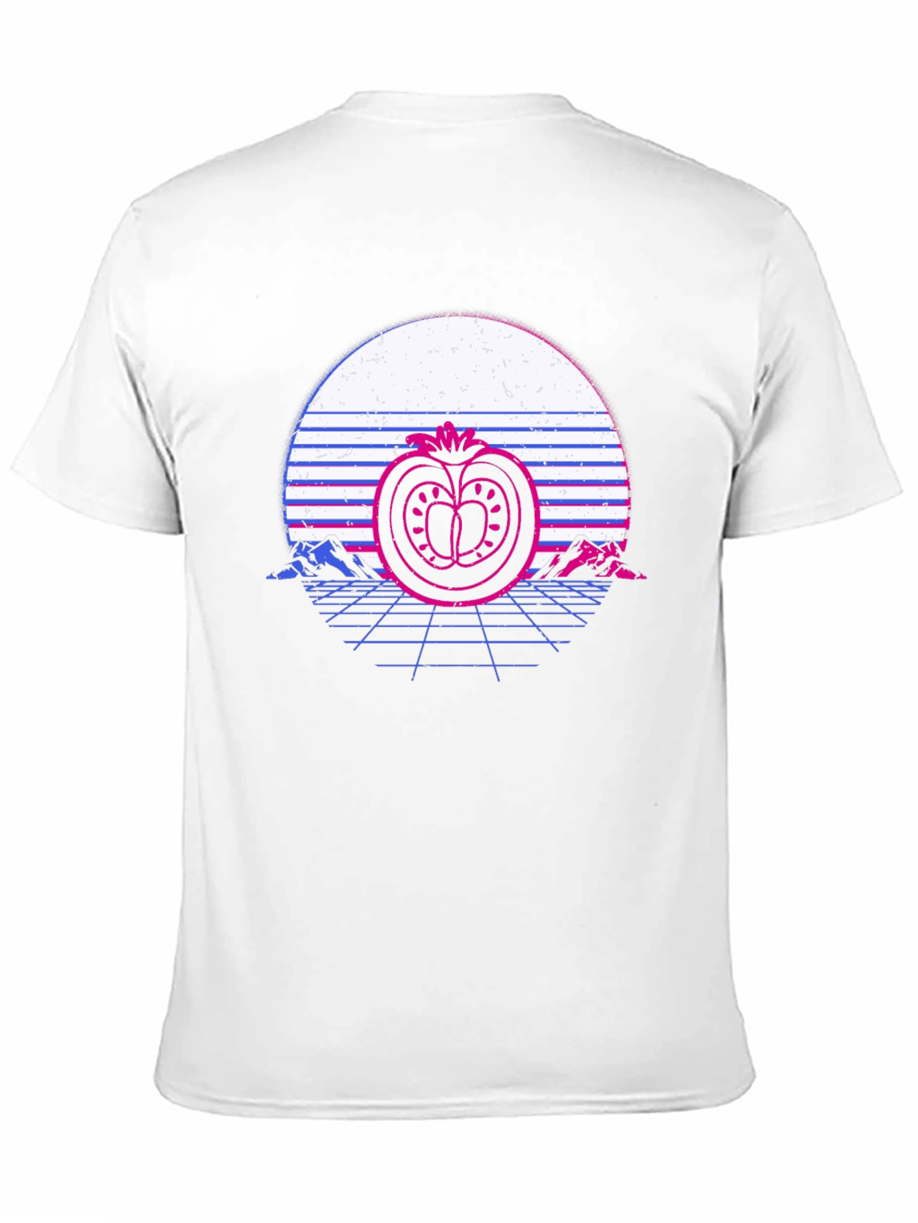 Retro Tomato Sunset T-Shirt - Stylish Graphic Tee