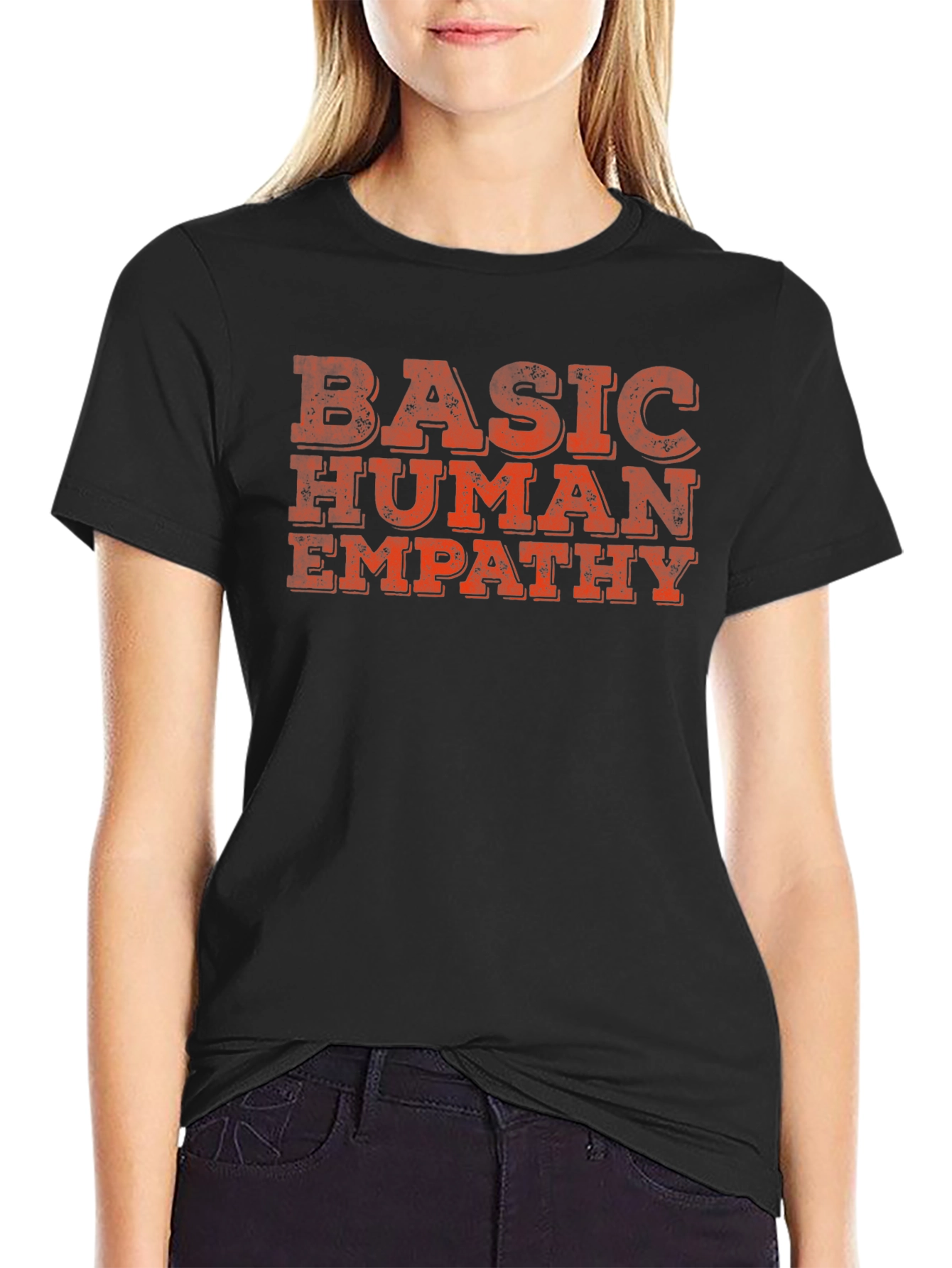 Basic Human Empathy Graphic Tee - Black Unisex