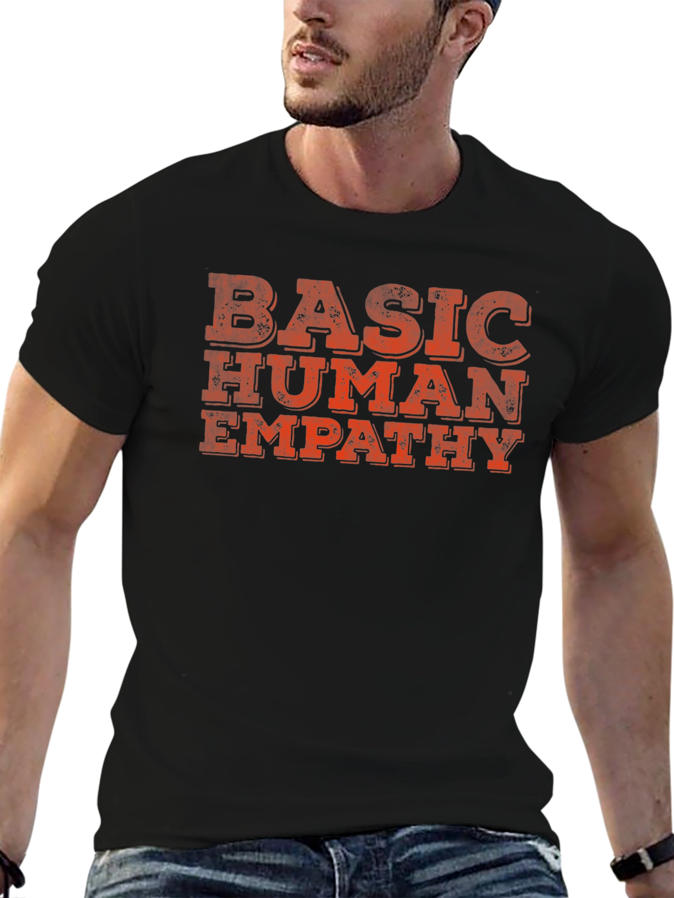 Basic Human Empathy Graphic Tee - Black Unisex