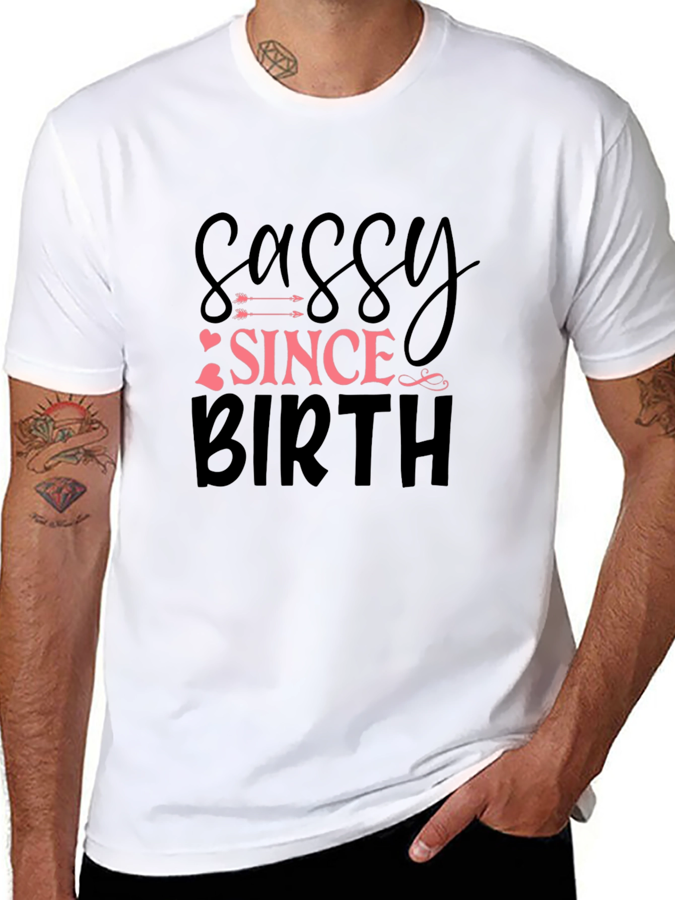 Sassy Since Birth Black Graphic Tee