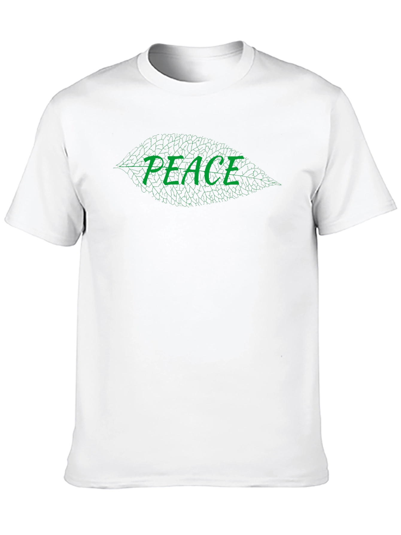 Peace Leaf Graphic Black T-Shirt