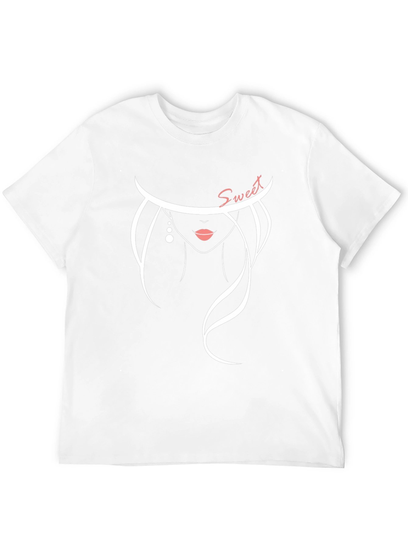 Stylish Sweet Silhouette Graphic Tee - Black