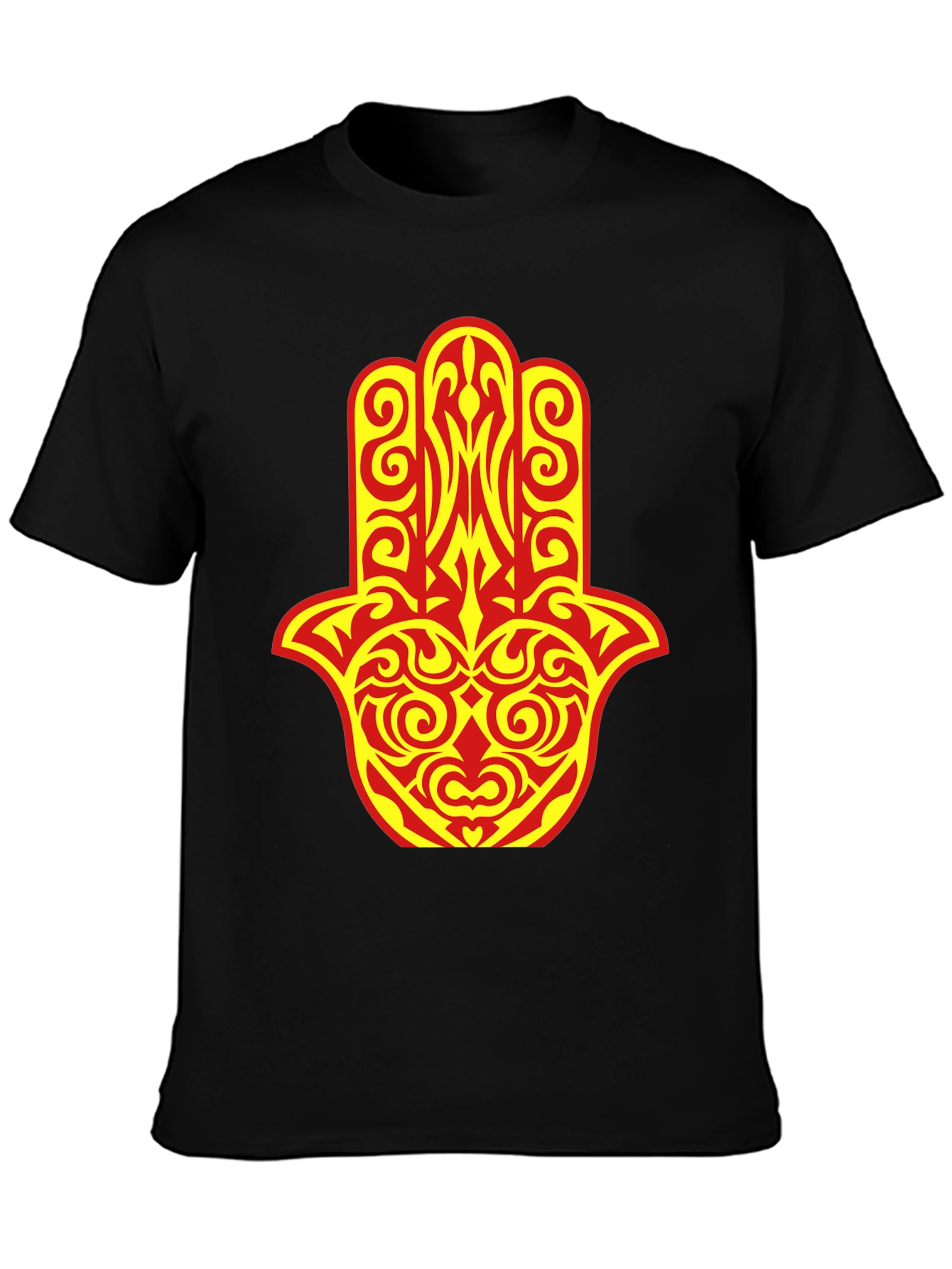 Hamsa Hand Graphic Tee - Stylish Spiritual Design