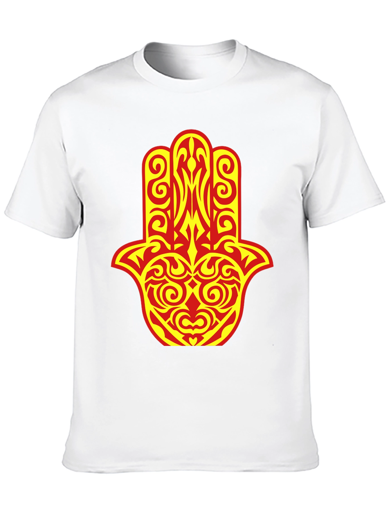 Hamsa Hand Graphic Tee - Stylish Spiritual Design