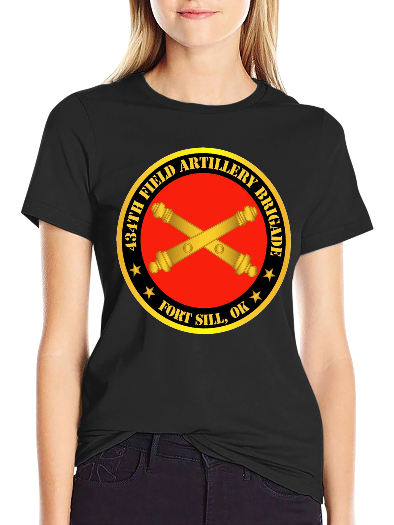 434th Field Artillery Brigade Black T-Shirt