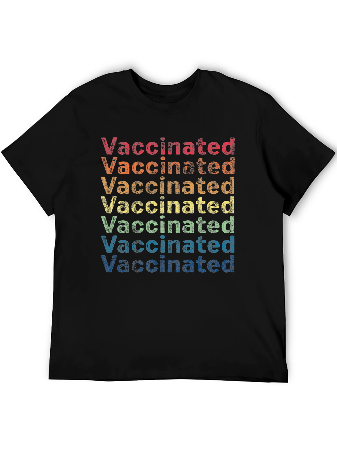 Retro Vaccinated Rainbow T-Shirt