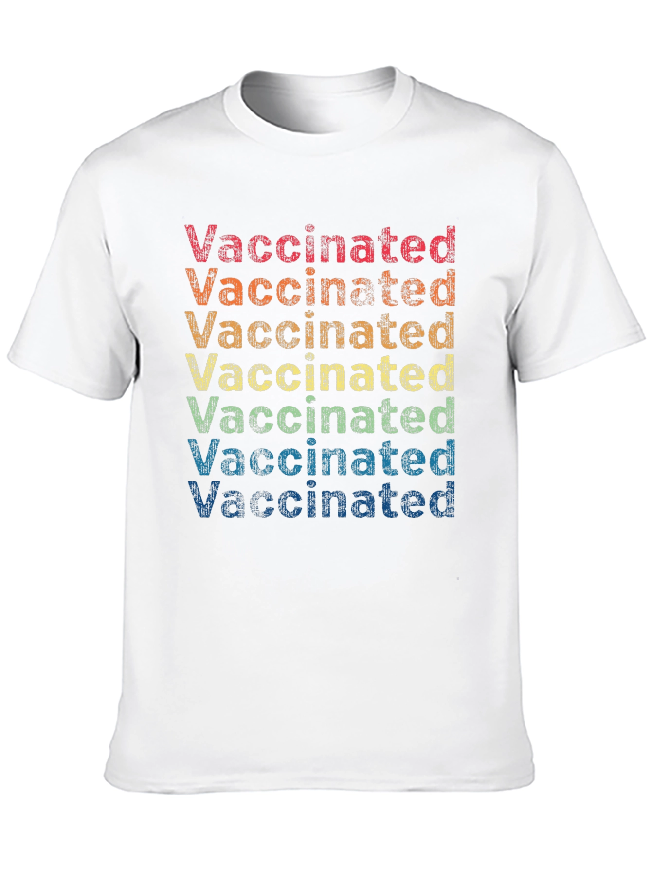 Retro Vaccinated Rainbow T-Shirt