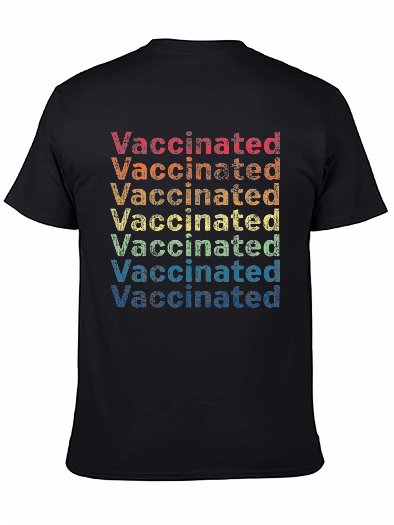 Retro Vaccinated Rainbow T-Shirt