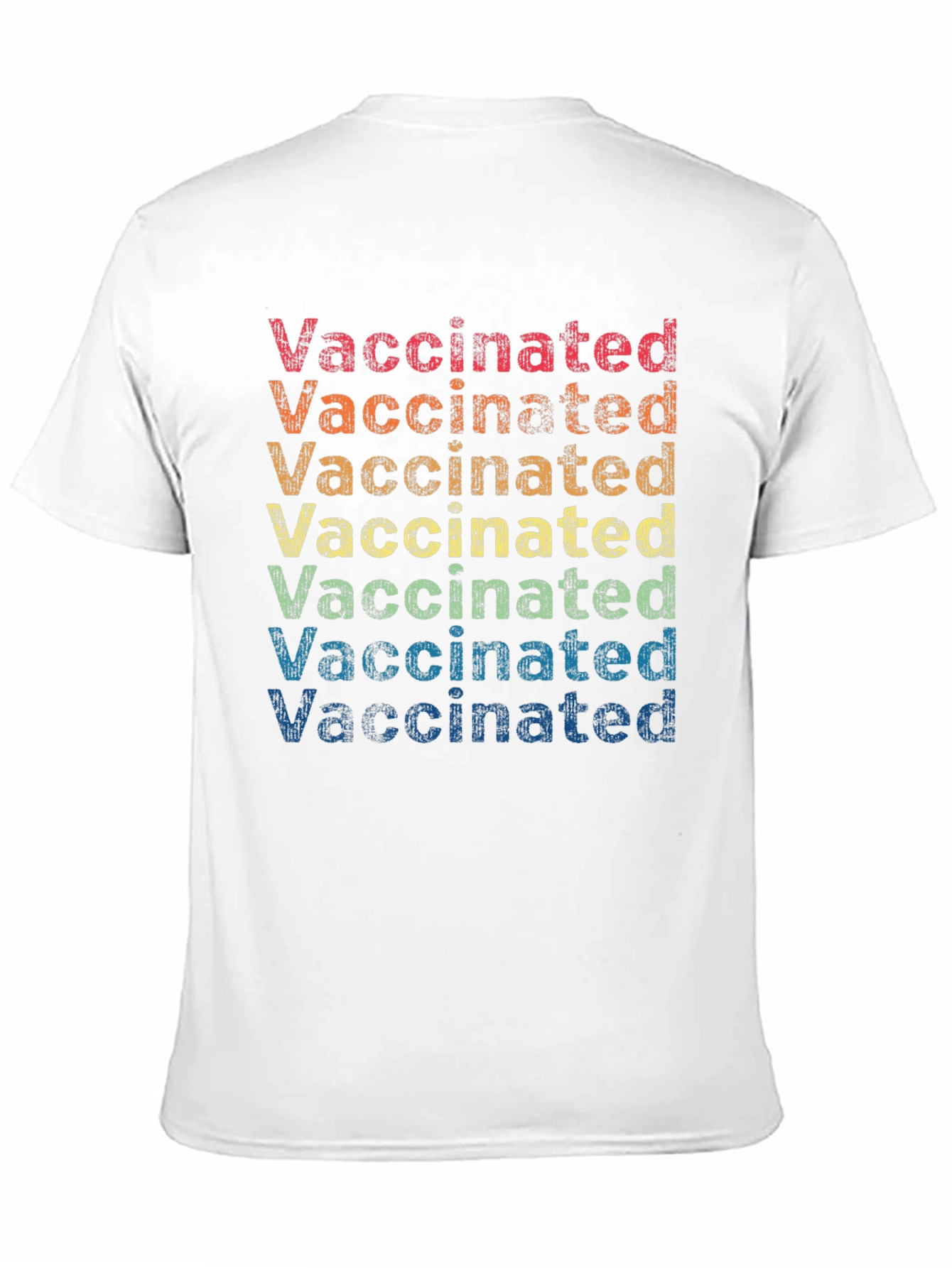 Retro Vaccinated Rainbow T-Shirt
